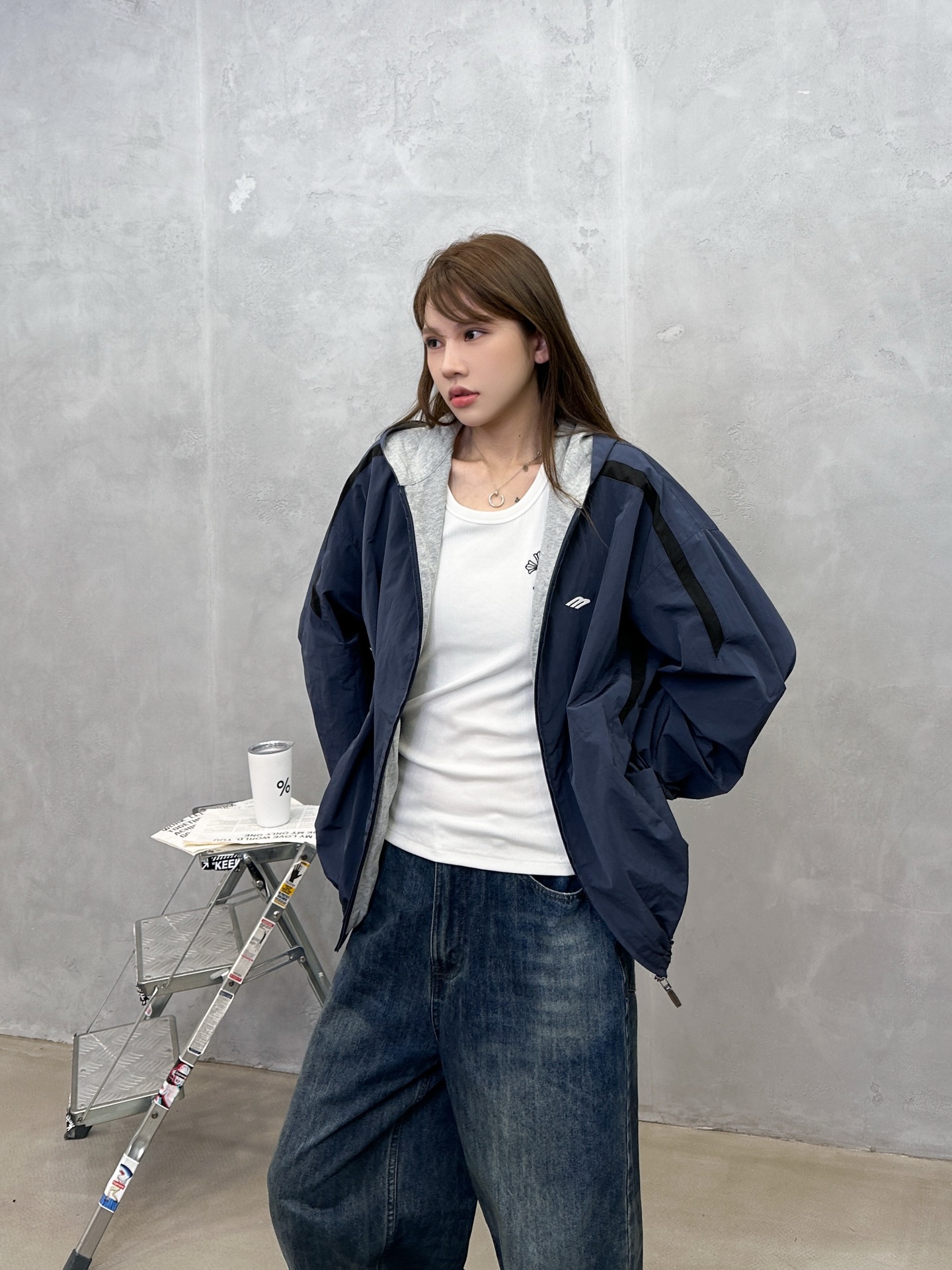 NO:591395,Paris ｜ New double-layered jacket, classic brand embroidery logo, ready-to-wear washed contrast color splicing workmanship, imported high-density cotton blended water-repellent fabric and combed cotton knitted lining, same style for men and women, sizes sml,, jackets & coats, alexander wang19860909巴黎 ｜ 新款双层外套,品牌经典刺绣标,成衣洗水撞色拼接做工,进口高密棉混纺防泼水面料加精梳全棉针织里料,男女同款,尺码sml,,jackets & coats,alexander wang,Women's clothing