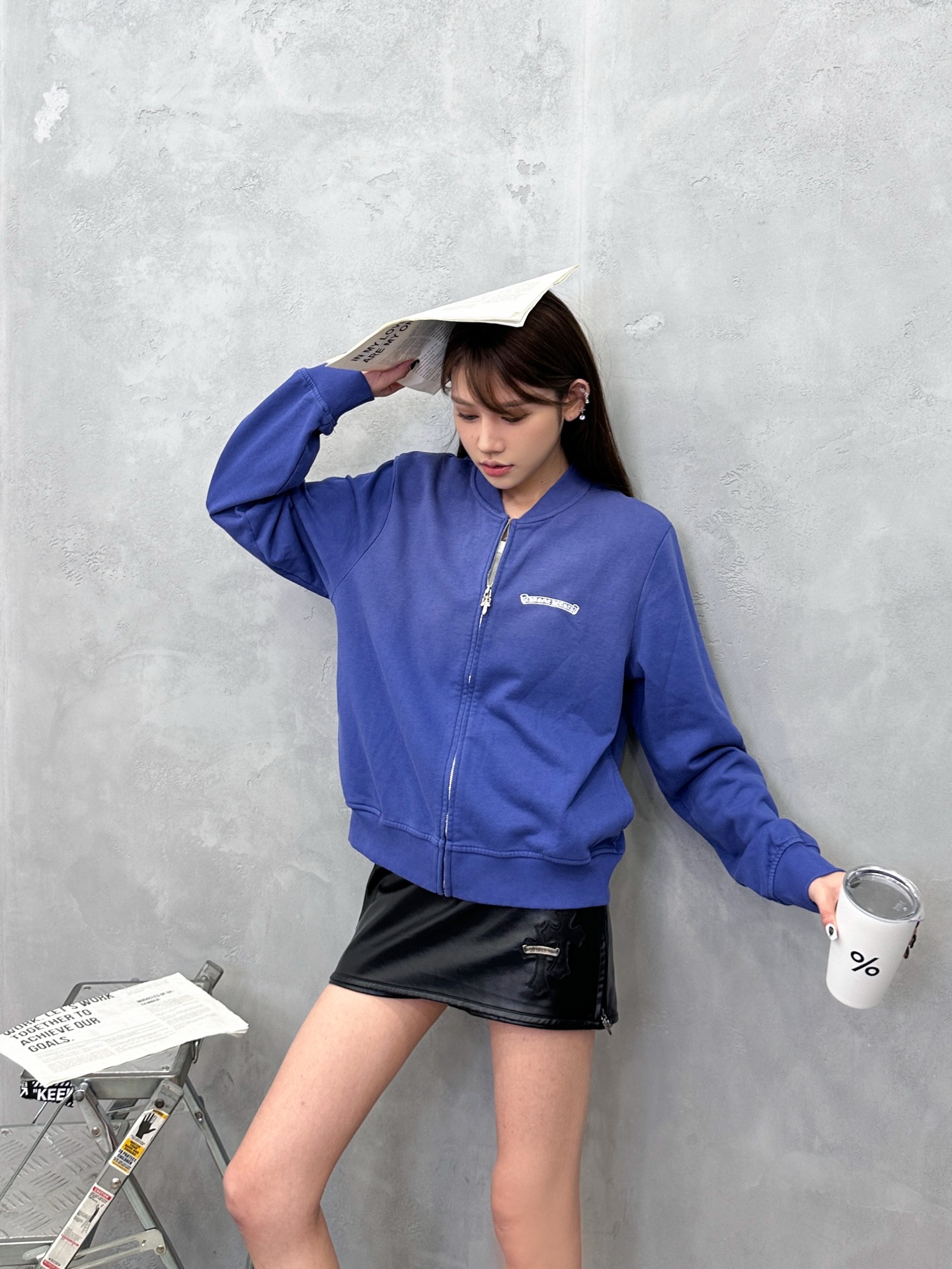 NO:621567,Chrome Hearts ｜ New hoodie cardigan, ready-to-wear washed and sprayed with classic embroidery on the front and back, same style for men and women, size sml,,chrome hearts,hoodie,sweatshirts,alexander wang19860909克罗心 ｜ 新款卫衣开衫,成衣洗水炒色喷色工艺加前后经典刺绣,男女同款,尺码sml,,chrome hearts,hoodie,sweatshirts,alexander wang,Women's clothing