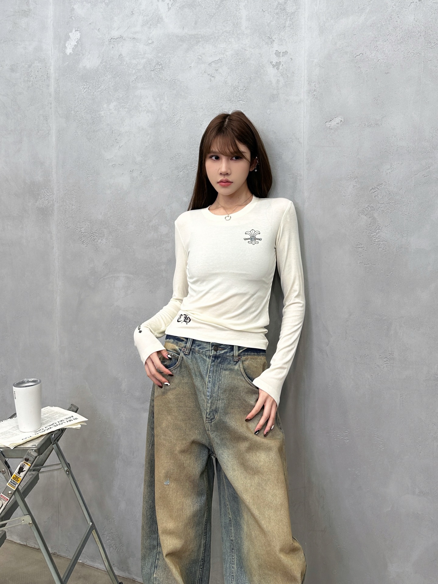 NO:621927,Chrome Hearts ｜ New long-sleeved base layer, ready-made garments washed with multiple printing techniques, Lyocell wool fabric is super skin-friendly, size sml,, chrome hearts, alexander wang19860909克罗心 ｜ 新款长袖打底,成衣洗水加多处印花工艺,莱赛尔羊毛面料亲肤感超强,尺码sml,,chrome hearts,alexander wang,Women's clothing