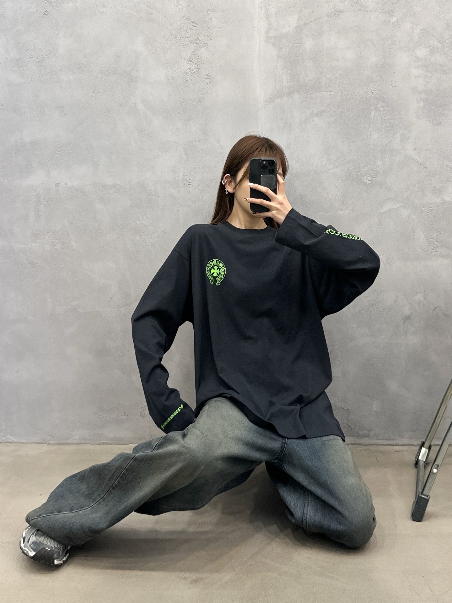 NO:658292,Chrome Hearts ｜ New long-sleeved t-shirt, ready-to-wear washed with 4 printing techniques, same style for men and women, size sml,, chrome hearts, alexander wang19860909克罗心 ｜ 新款长袖t,成衣洗水加4处印花工艺,男女同款,尺码sml,,chrome hearts,alexander wang,Women's clothing