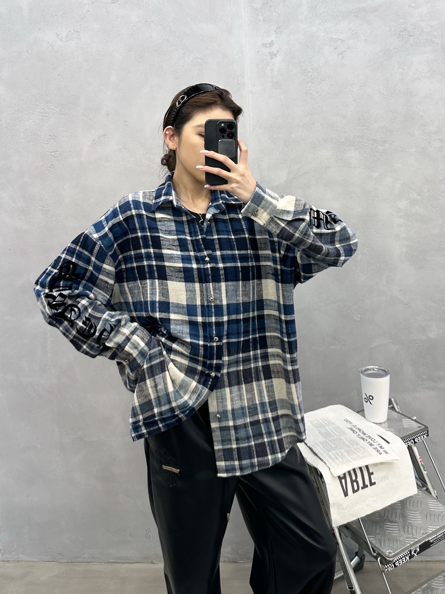 NO:708018,Chrome Hearts ｜ New casual shirts, ready-to-wear washed and color-sprayed plus ready-to-wear flocking printing, same style for men and women, size sml,, chrome hearts,19860909克罗心 ｜ 新款休闲衬衣,成衣洗水喷色工艺加成衣植绒印花,男女同款,尺码sml,,chrome hearts,,Women's clothing