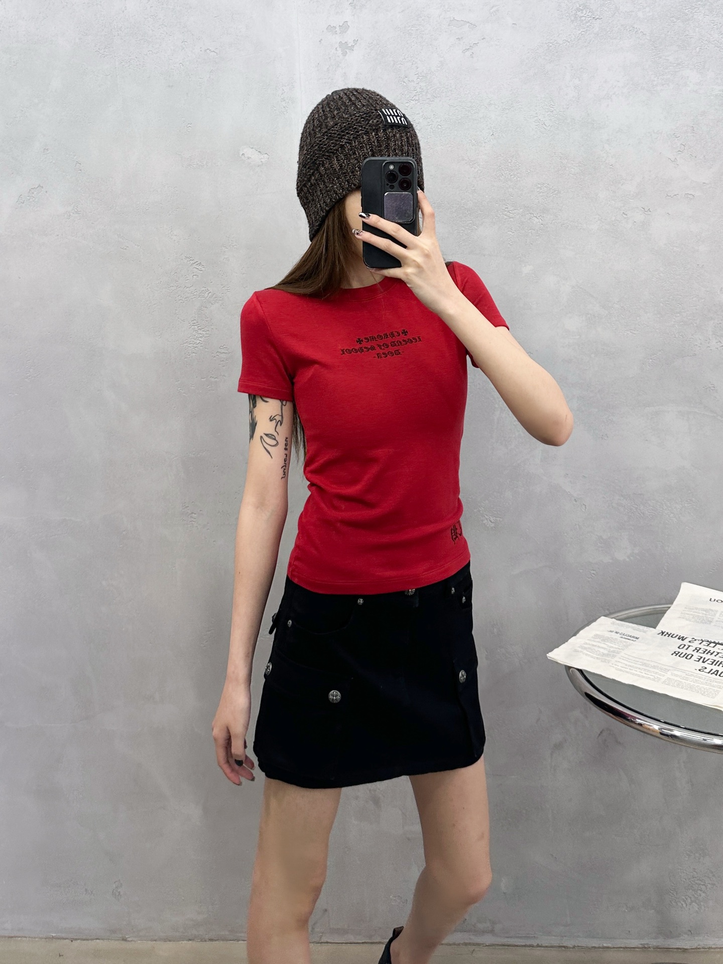 NO:708379,Chrome Hearts | New short-sleeved T-shirt, ready-to-wear washed and multi-printed, imported Tencel wool fabric, casual and fashionable, size sml,, chrome hearts, T-shirt,19860909克罗心 ｜ 新款短袖t,成衣洗水加多处印花工艺,进口天丝羊毛面料,休闲时尚,尺码sml,,chrome hearts,T-shirt,,Women's clothing