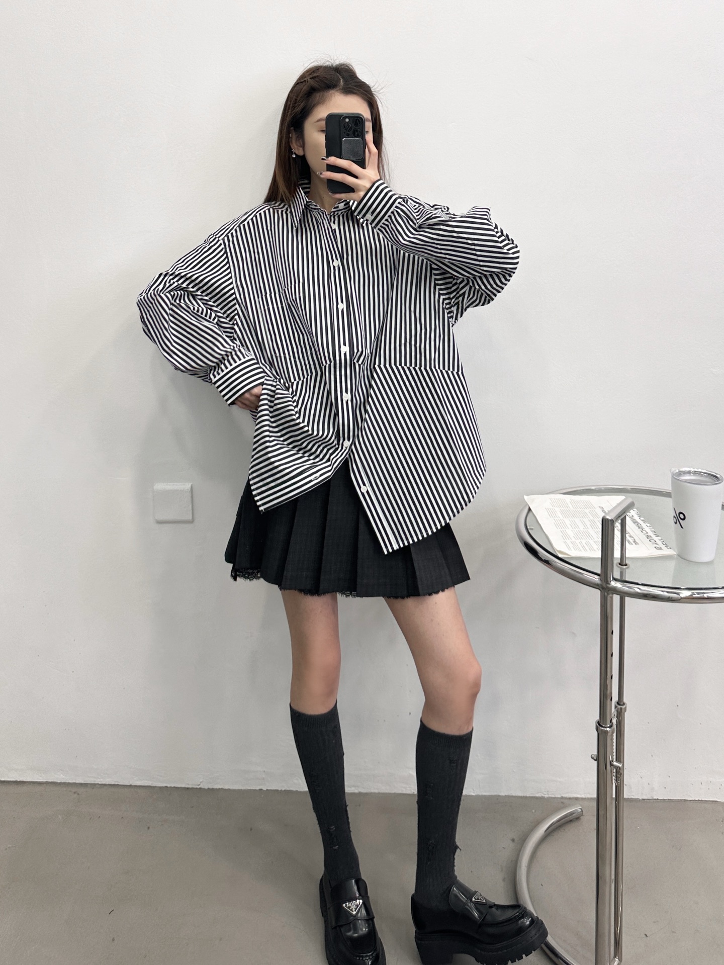NO:715426,New shirt, pure cotton fabric is skin-friendly and breathable, custom-woven striped fabric is classic and timeless, the shoulder version is slim and covers the flesh, three-dimensional tailoring is perfect for shaping, size Sml,, shirts,19860909新款衬衫,纯棉面料亲肤透气,定织条纹面料经典不过时,正肩版型显瘦遮肉,立体剪裁完美塑形,尺码Sml,,shirts,,Women's clothing