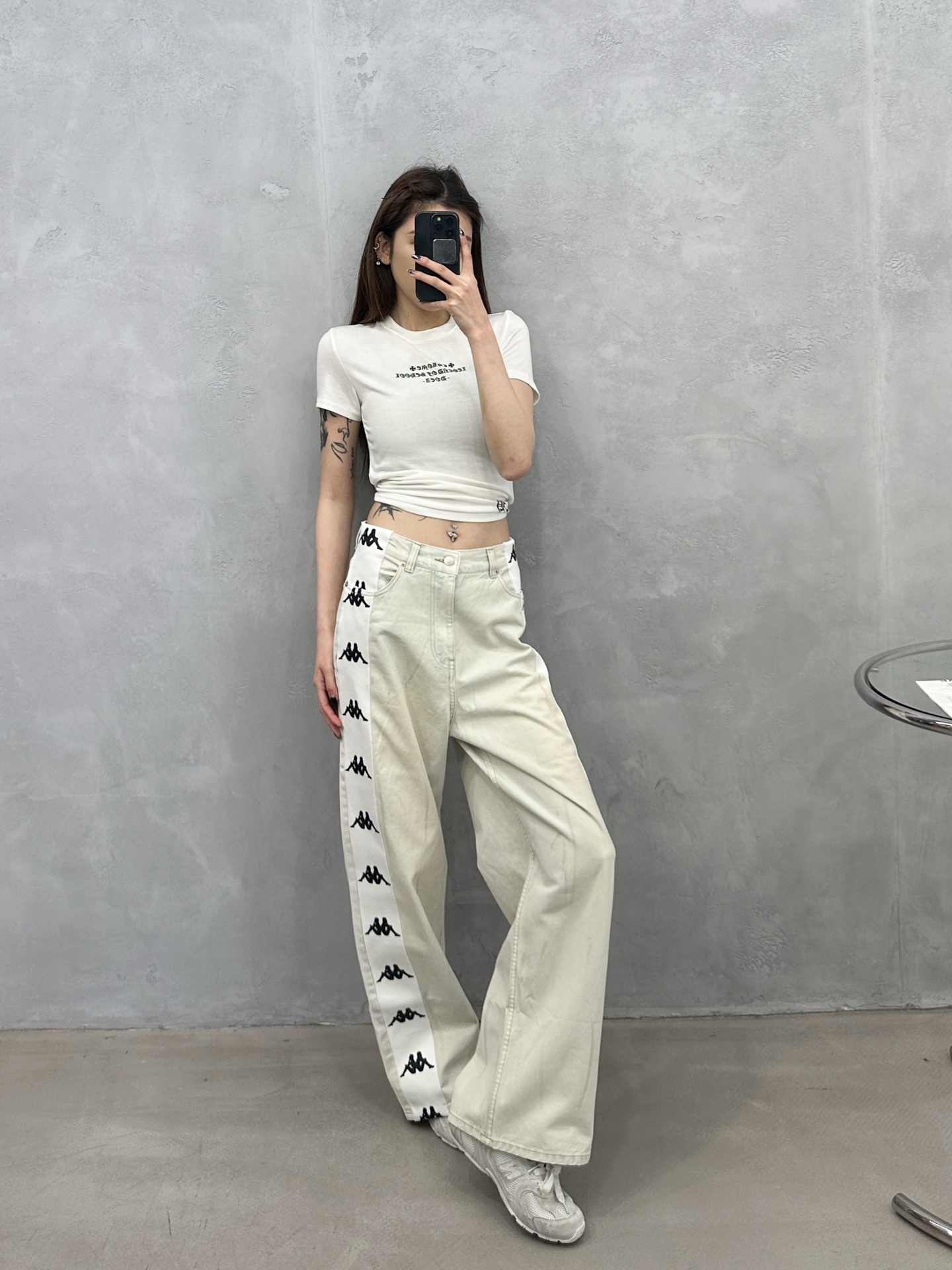 NO:716535,Acne | New jeans, the latest Acne co-branded sports brand kappa series jeans, classic wash color with kappa webbing, fashionable and full, same style for men and women, sizes sml,,acne studios,jeans,19860909Acne ｜ 新款牛仔裤,最新acne联名运动品牌kappa系列牛仔裤,经典洗水色搭配kappa织带,时尚感拉满,男女同款,尺码sml,,acne studios,jeans,,Women's clothing