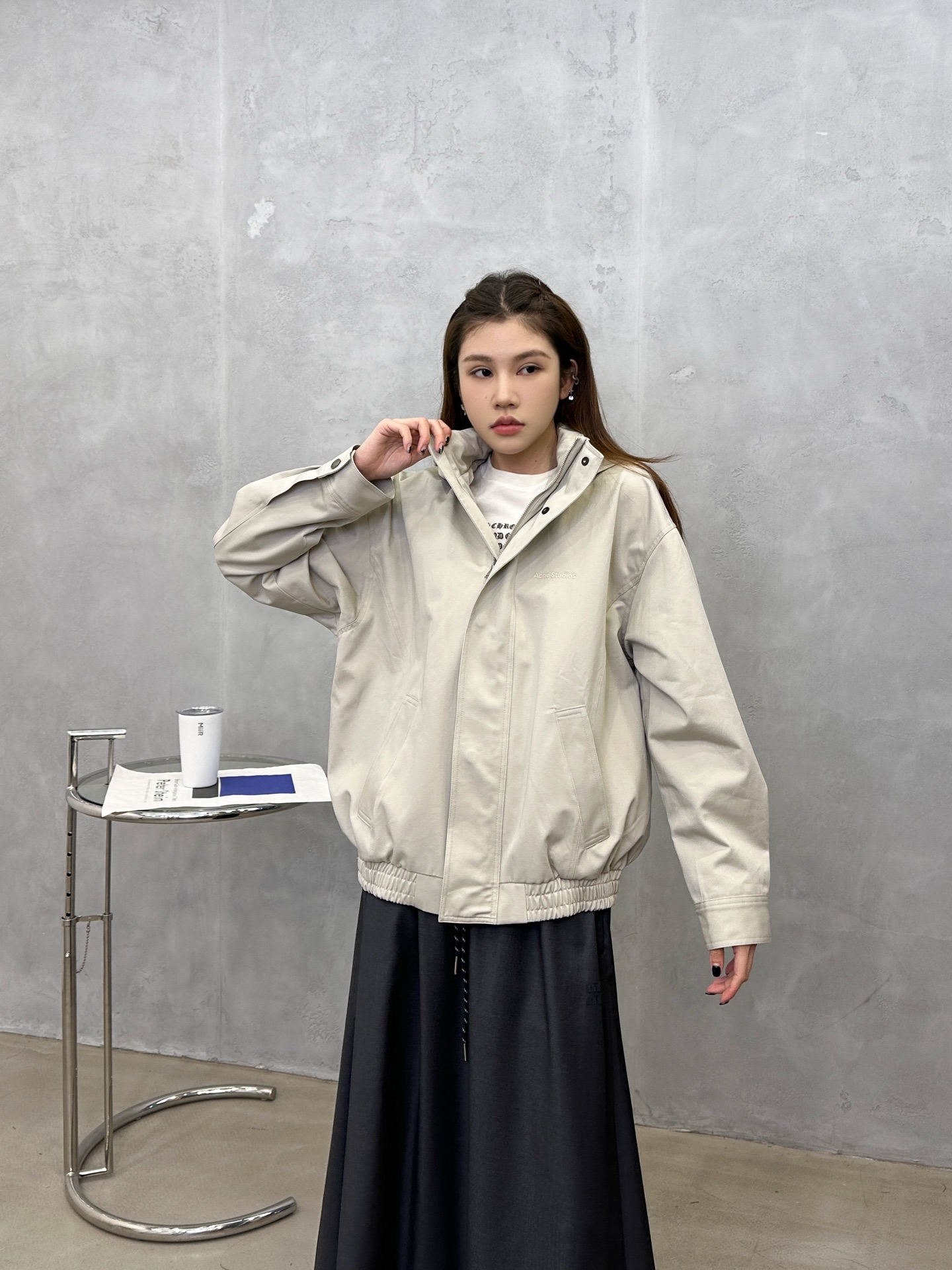 NO:716762,Acne | New style casual windbreaker jacket, ready-made garments washed and softened, classic embroidery logo on the front and back, double-layer structure workmanship, casual and fashionable sizes sml,,acne studios,jackets & coats,19860909Acne ｜ 新款休闲风衣外套,成衣洗水加软工艺,前后经典刺绣标,双层结构做工,休闲时尚尺码sml,,acne studios,jackets & coats,,Women's clothing