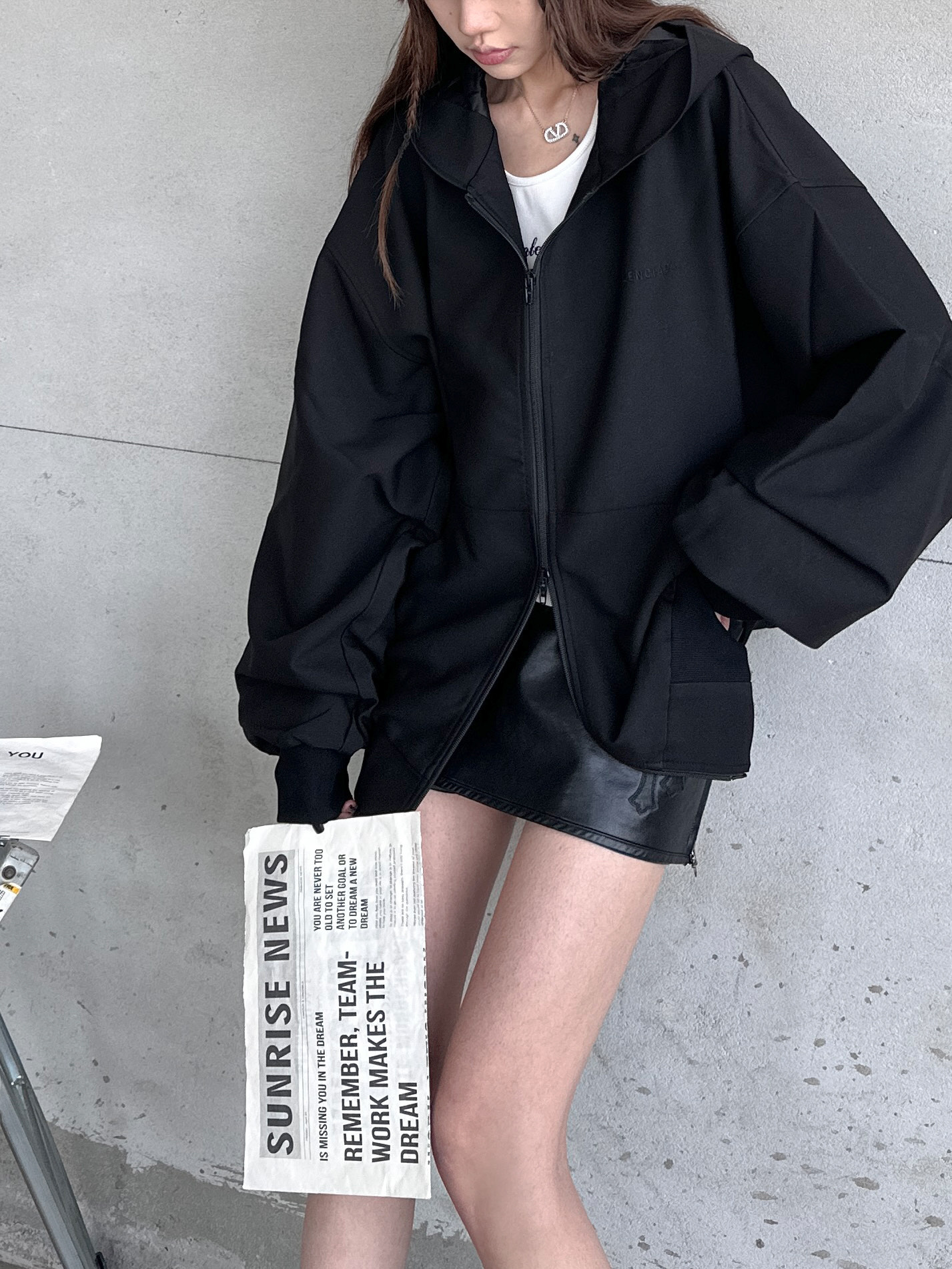 NO:731729,NEW｜New sweatshirt jacket, spandex mixed cotton fabric, silky, soft and shiny, with imported three-dimensional plain machine embroidery on the chest, loose fit for men and women, size Sml,, hoodie, sweatshirts, jackets & coats,19860909NEW｜新款卫衣外套,氨纶混棉面料,丝滑柔软有光泽,胸前搭配进口立体平纹机绣,宽松版型男女同款,尺码Sml,,hoodie,sweatshirts,jackets & coats,,Women's clothing