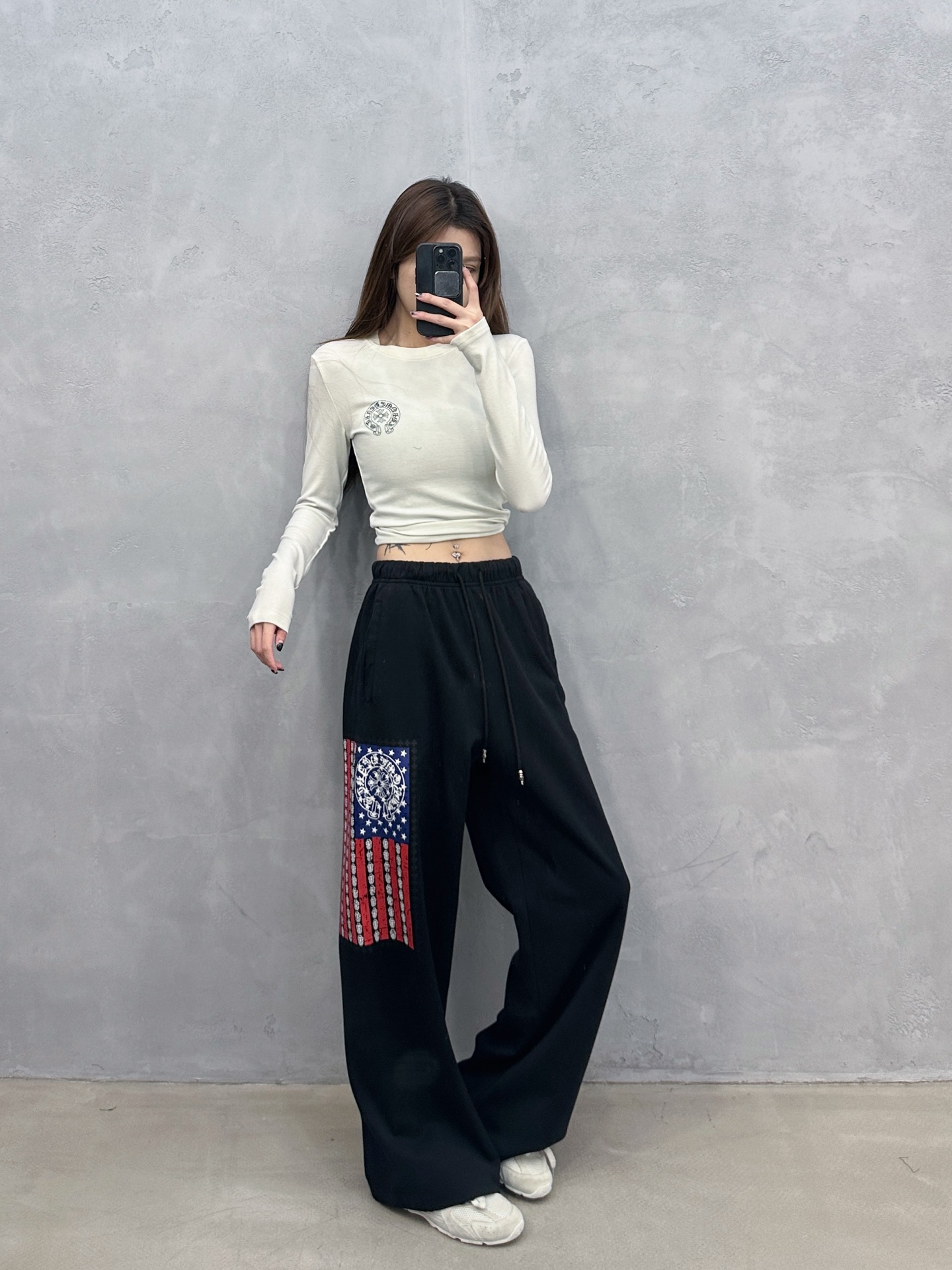 NO:733070,Chrome Hearts ｜ New casual sweatpants, ready-to-wear washed and dyed, with multi-color printing, casual and fashionable, same style for men and women, size sml,, chrome hearts,19860909克罗心 ｜ 新款休闲卫裤,成衣洗水喷色吊磨工艺加多色印花,休闲时尚,男女同款,尺码sml,,chrome hearts,,Women's clothing