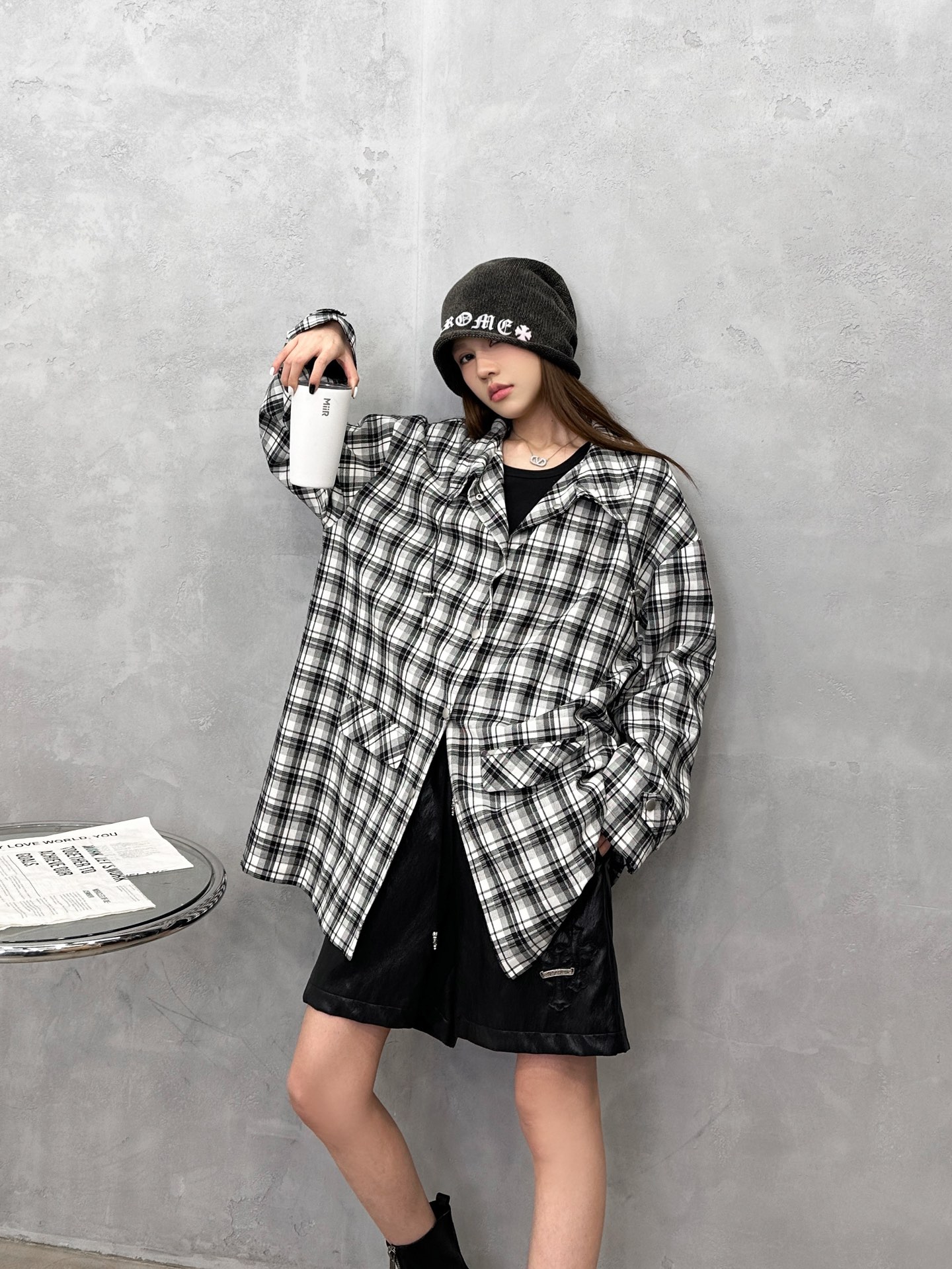 NO:733743,Acne | New style casual windbreaker jacket, imported yarn-dyed plaid fabric and rayon lining, double-layer structure workmanship, casual and fashionable, size sml,,acne studios,jackets & coats,19860909Acne ｜ 新款休闲风衣外套,进口色织格纹面料加人丝里布双层结构做工,休闲时尚,尺码sml,,acne studios,jackets & coats,,Women's clothing