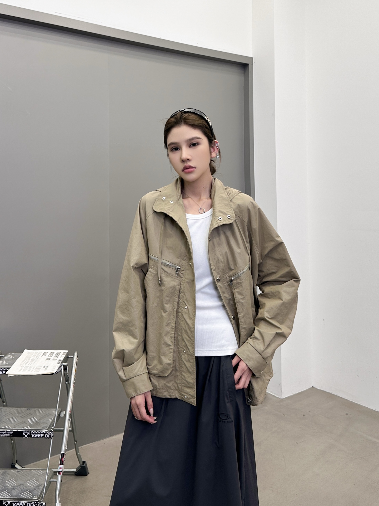 NO:738734,Chrome Hearts | New style jacket and windbreaker, classic hardware accessories all over, double-layer structure, imported coated fabric, same style for men and women, size sml,, chrome hearts, jackets & coats,19860909克罗心 ｜ 新款夹克风衣,全身经典五金配件,双层结构款,进口涂层面料,男女同款,尺码sml,,chrome hearts,jackets & coats,,Women's clothing