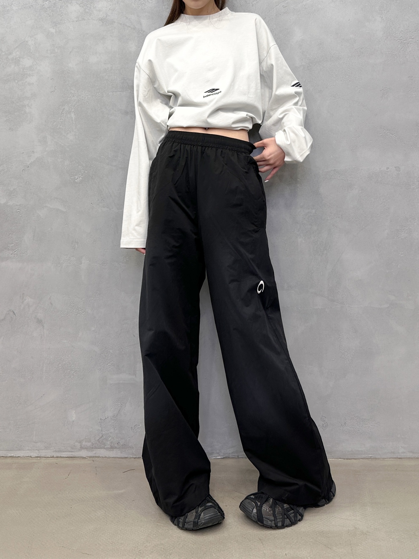 NO:740637,Paris | New style casual pants, ready-to-wear washed and color-sprayed with double-layer workmanship, classic embroidered logo, same style for men and women, size sml,,19860909巴黎 ｜ 新款休闲裤,成衣洗水喷色工艺加双层做工,经典刺绣标,男女同款,尺码sml,,,Women's clothing