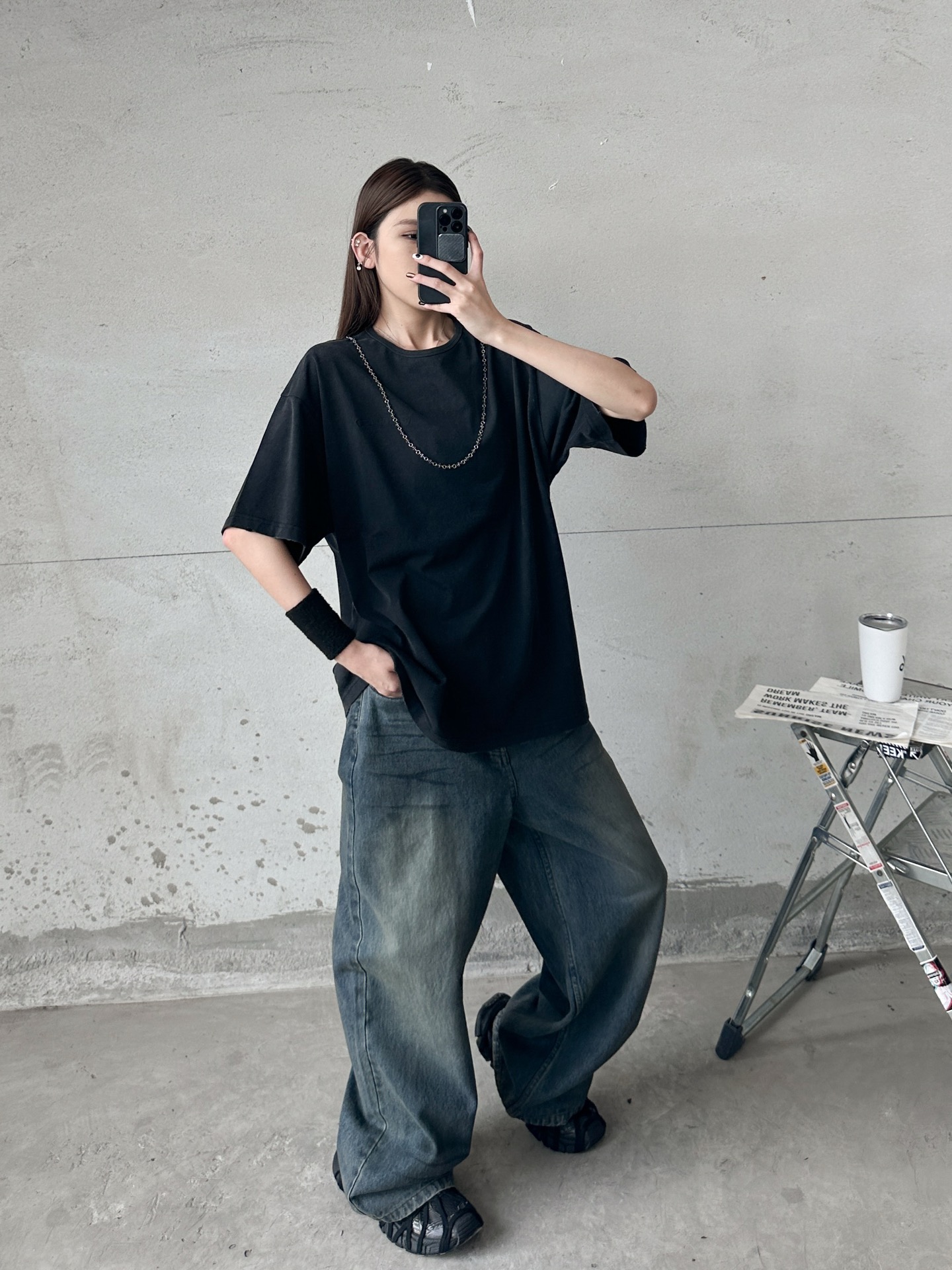 NO:747952,Chrome Hearts ｜ New short-sleeved T-shirt, ready-to-wear washed and milled with classic embroidery logo, brand customized necklace matching, casual fashion, size sml,, chrome hearts, T-shirt, necklace,19860909克罗心 ｜ 新款短袖t,成衣洗水吊磨工艺加经典刺绣标,品牌定制项链搭配,休闲时尚,尺码sml,,chrome hearts,T-shirt,necklace,,Women's clothing