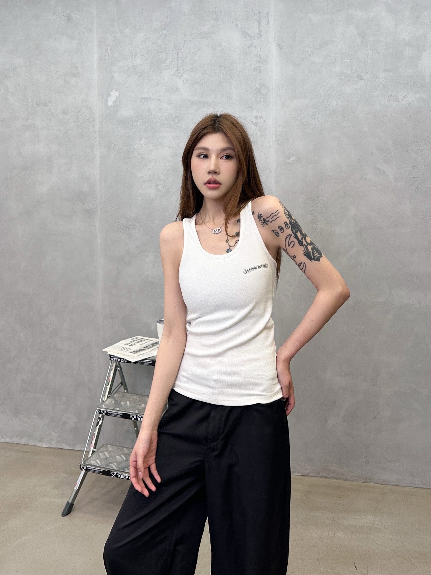 NO:748767,Chrome Hearts ｜ New casual vest, garment washed and front and back printing process, special side buckle style design, size sml,, chrome hearts,19860909克罗心 ｜ 新款休闲背心,成衣洗水加前后印花工艺,特殊侧扣款式设计,尺码sml,,chrome hearts,,Women's clothing