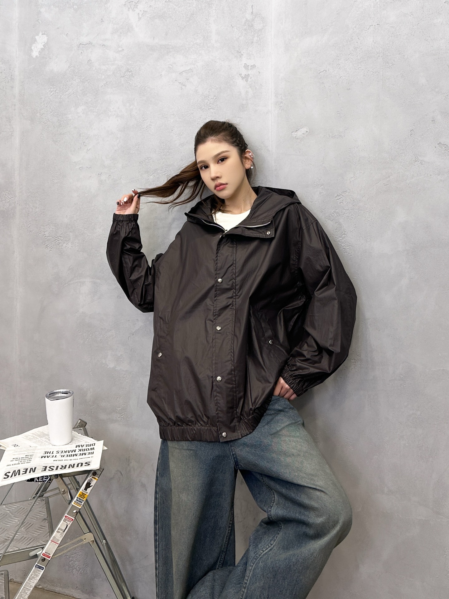 NO:751918,Chrome Hearts | New thin windbreaker, ready-to-wear made of imported coated high-density cotton fabric, casual and fashionable, same style for men and women, sizes sml,,chrome hearts,19860909克罗心 ｜ 新款薄风衣,成衣采用进口涂层高密全棉面料,休闲时尚,男女同款,尺码sml,,chrome hearts,,Women's clothing