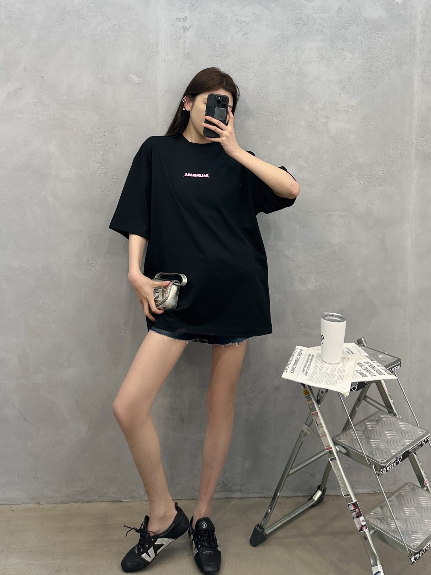 NO:761157,Paris | New short-sleeved t-shirt, ready-to-wear, washed and honed with front and back printing and embroidery, same style for men and women, size sml,, T-shirt,19860909巴黎 ｜ 新款短袖t,成衣洗水吊磨加前后印花刺绣工艺,男女同款,尺码sml,,T-shirt,,Women's clothing
