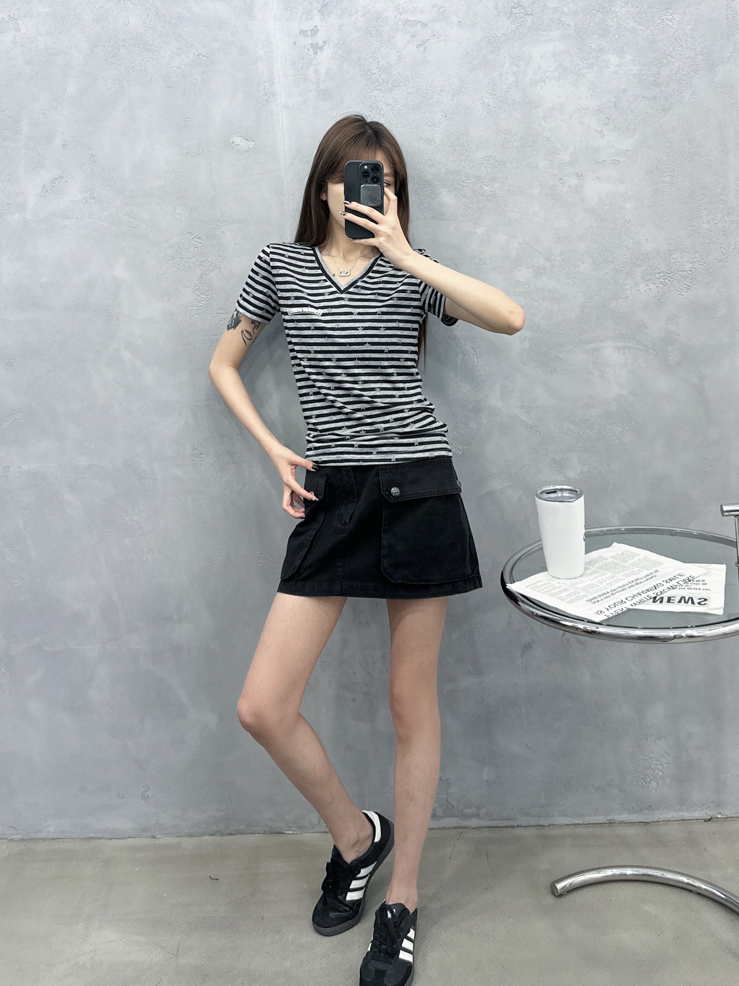 NO:790890,Chrome Hearts | New short-sleeved T-shirt, imported lyocell blended fabric, classic front and back printed labels, gray fabric stripe printing technology, casual fashion, size sml,, chrome hearts, T-shirt,19860909克罗心 ｜ 新款短袖t,进口莱赛尔混纺面料,前后经典印花标,坯布条纹印花工艺,休闲时尚,尺码sml,,chrome hearts,T-shirt,,Women's clothing