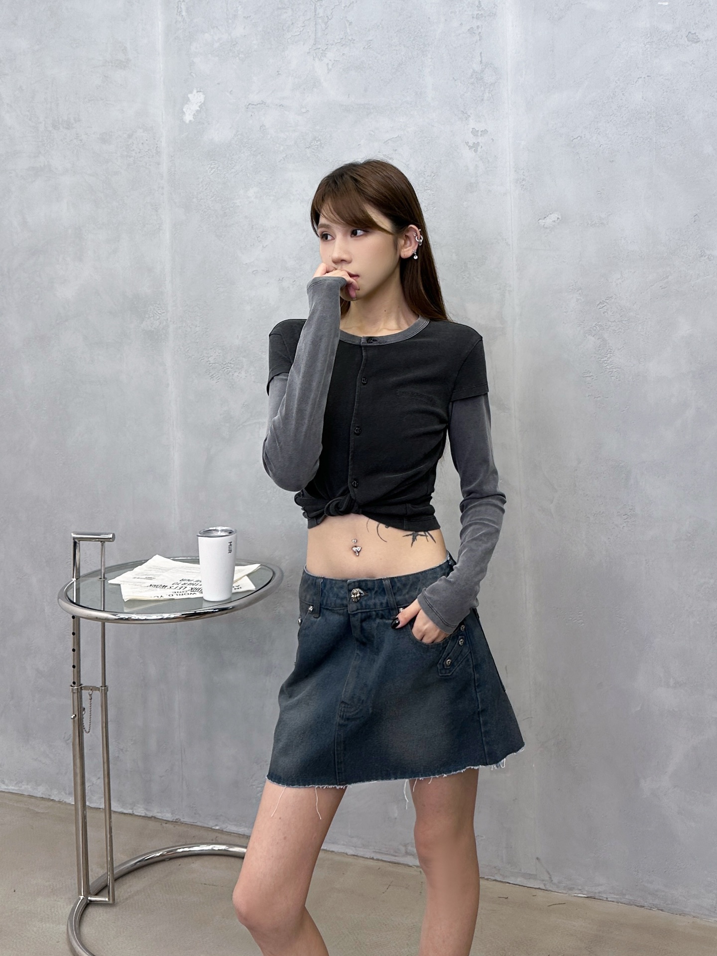 NO:790892,Chrome Hearts | New denim skirts, ready-to-wear washed and color-sprayed raw edge technology, complex structure workmanship, casual fashion, size sml,,chrome hearts,skirts,19860909克罗心 ｜ 新款牛仔短裙,成衣洗水喷色毛边工艺,复杂结构做工,休闲时尚,尺码sml,,chrome hearts,skirts,,Women's clothing