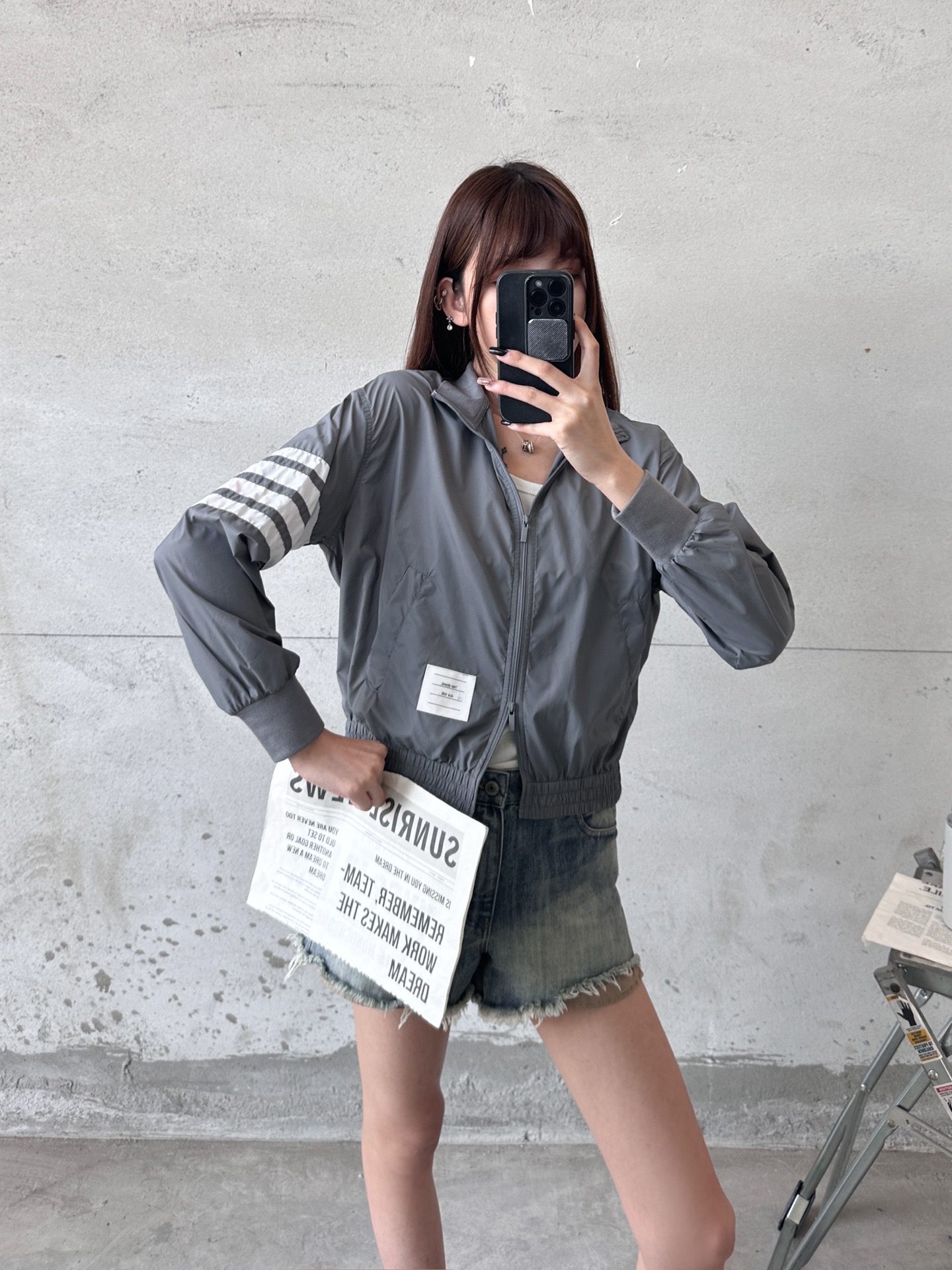 NO:828215,TB | New sun protection jacket, brand classic hand-stitched striped sleeves, sun protection fabric and casual jacket style, sizes sml,, jackets & coats,19860909TB ｜ 新款防晒夹克,品牌经典手工拼接条纹袖,防晒面料加休闲夹克款式,尺码sml,,jackets & coats,,Women's clothing