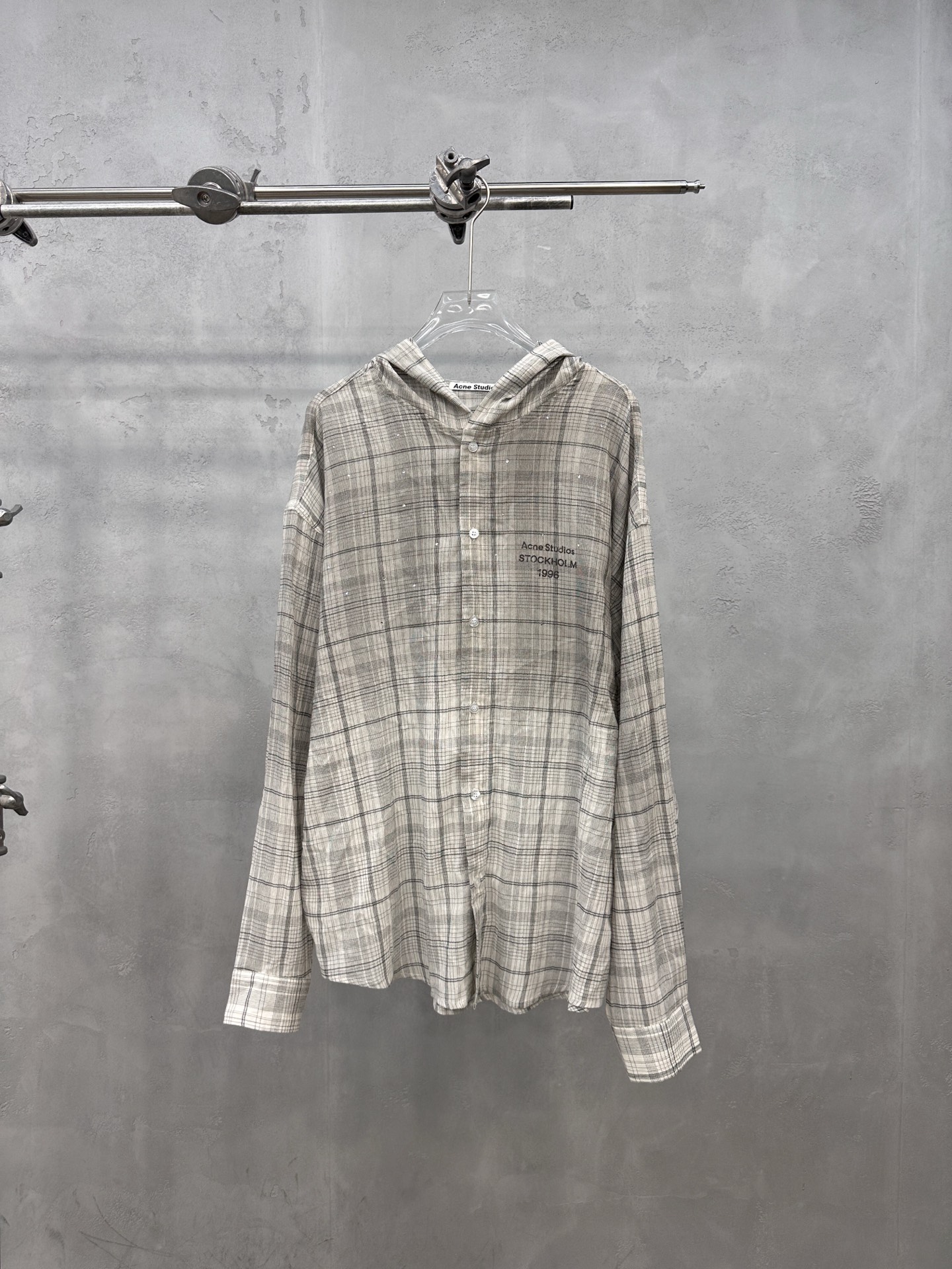 NO:865812,Acne | New casual shirts, ready-to-wear washed, color-printed, hot-drilled and cotton-dyed plaid fabric, casual and fashionable, size sml,,acne studios,19860909Acne ｜ 新款休闲衬衣,成衣洗水喷色印花烫钻工艺加全棉色织格纹面料,休闲时尚,尺码sml,,acne studios,,Women's clothing