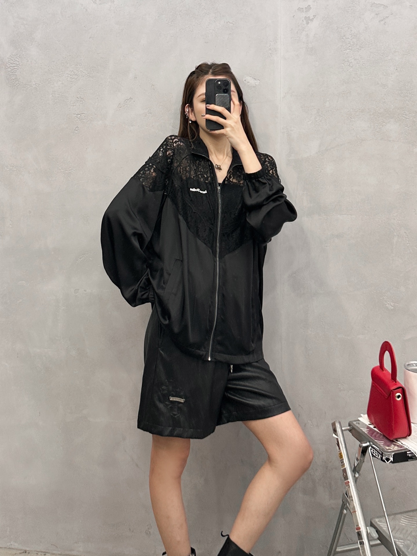 NO:906966,Acne | New casual blouse, brand classic printed logo, rayon rayon fabric spliced ​​with striped lace workmanship, fashionable and casual, size sml,,acne studios,19860909Acne ｜ 新款休闲罩衫,品牌经典印花标,人丝人棉面料拼接捆条蕾丝做工,时尚休闲,尺码sml,,acne studios,,Women's clothing