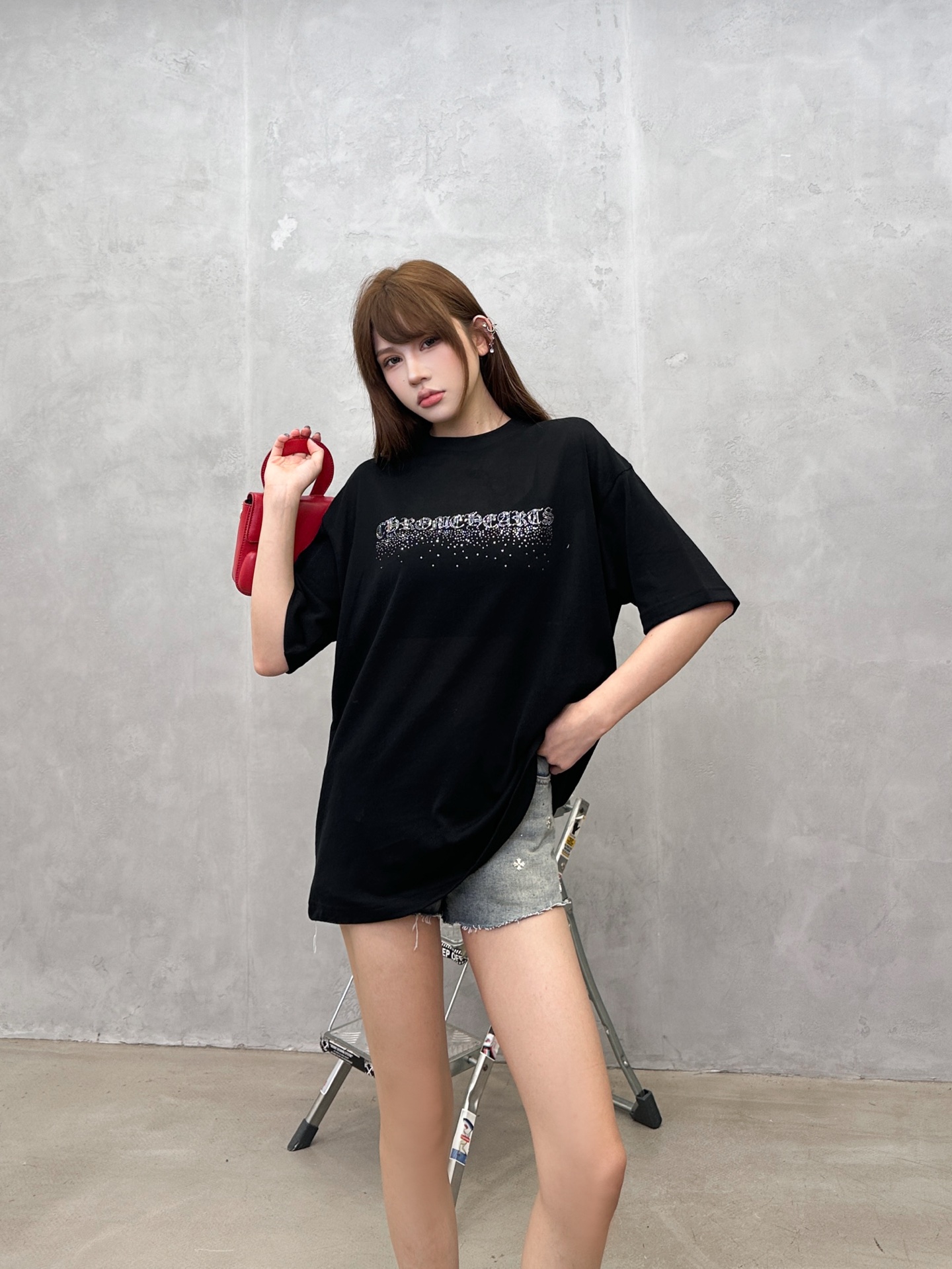NO:926867,Chrome Hearts ｜ New short-sleeved T-shirt, the brand's classic lettering hot-drilling process, high-viscosity cotton fabric imported from Japan, fashionable and casual, size sml, chrome hearts, T-shirt,19860909克罗心 ｜ 新款短袖t,品牌经典字母烫钻工艺,日本进口高黏棉面料,时尚休闲,尺码sml,,chrome hearts,T-shirt,,Women's clothing