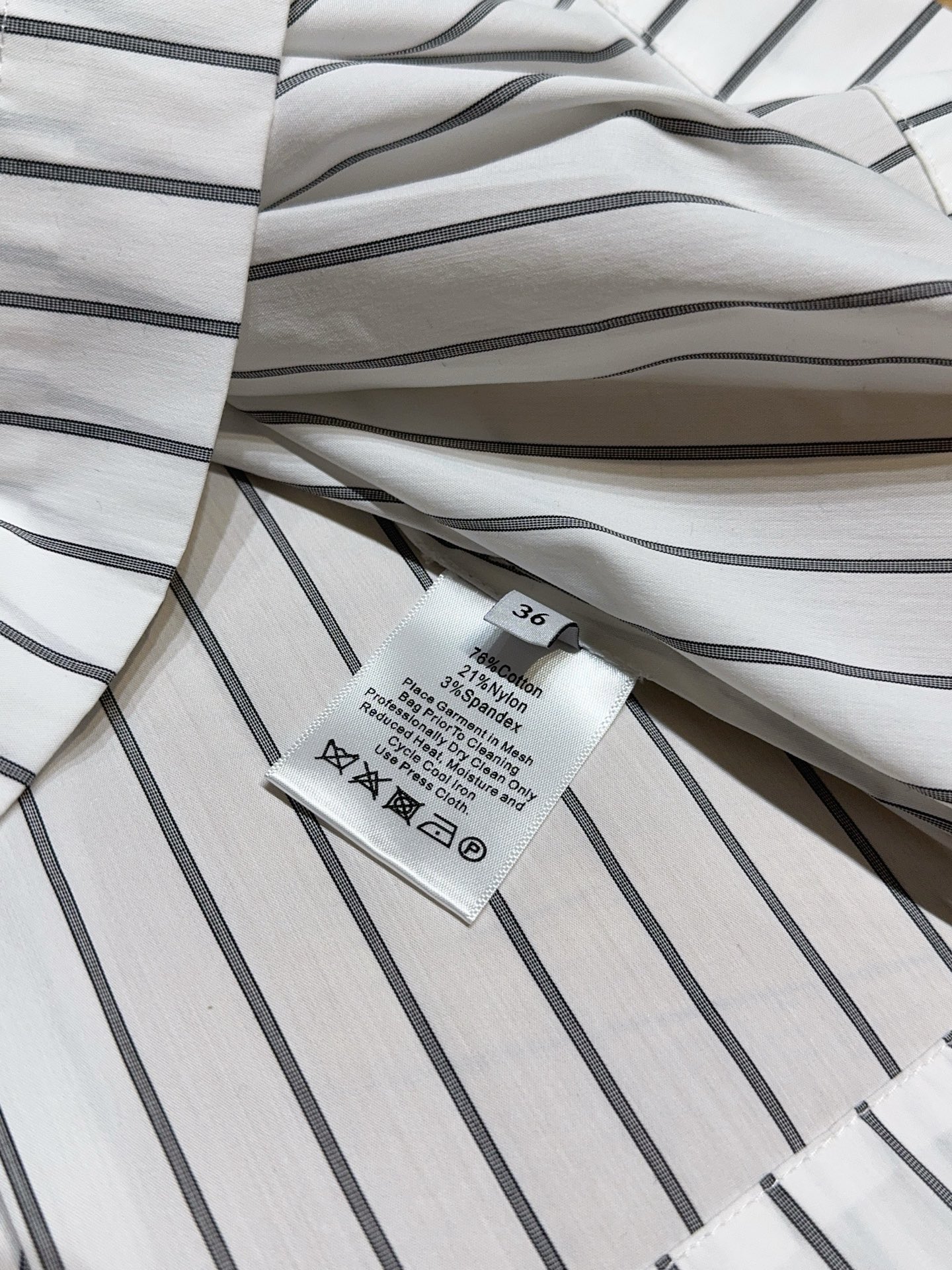 Palmer Harding Striped Tie-Waist Shirt: Short Sleeve, Slim Fit 8 i1752641554271 4148 0 6