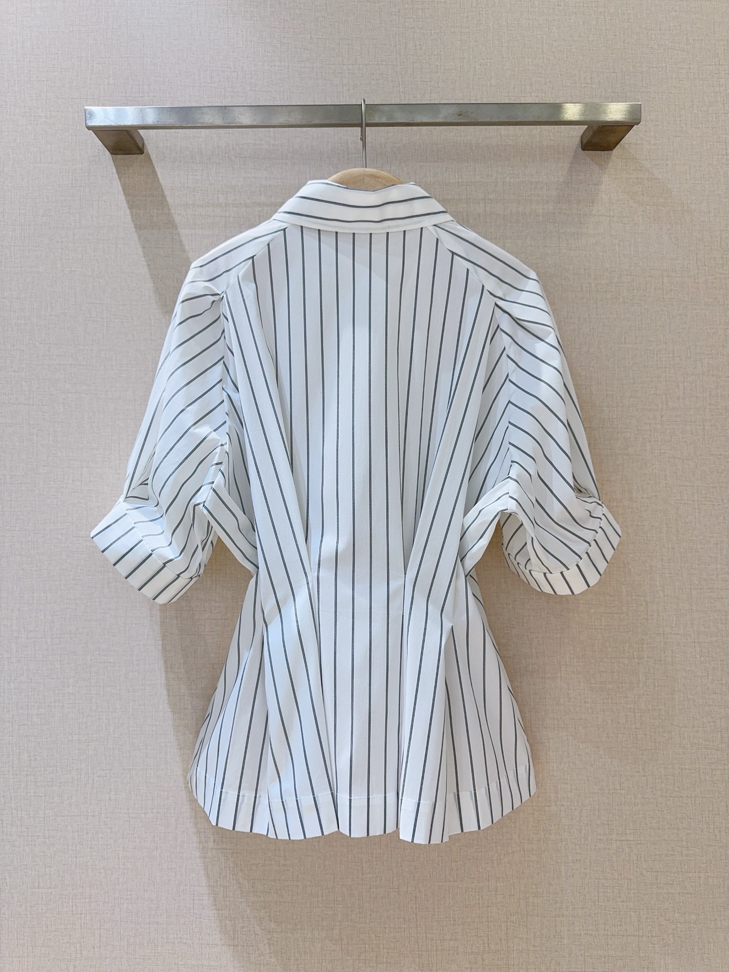 Palmer Harding Striped Tie-Waist Shirt: Short Sleeve, Slim Fit 7 i1752641556223 7127 0 3