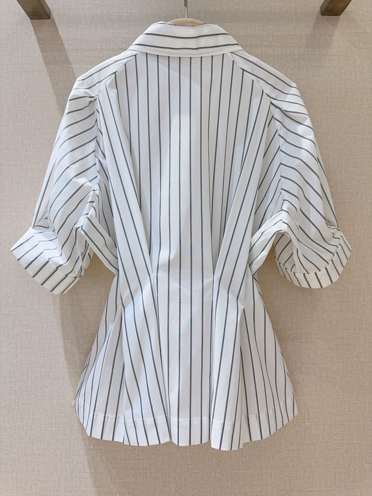 Palmer Harding Striped Tie-Waist Shirt: Short Sleeve, Slim Fit 6 i1752641556245 6287 0 5