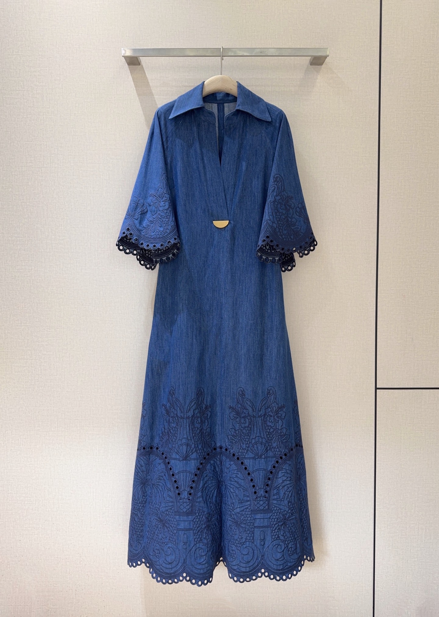 “ZIMMERMANN Cowboy Dress Single Female Suit Embroidery Details” - 图片 1