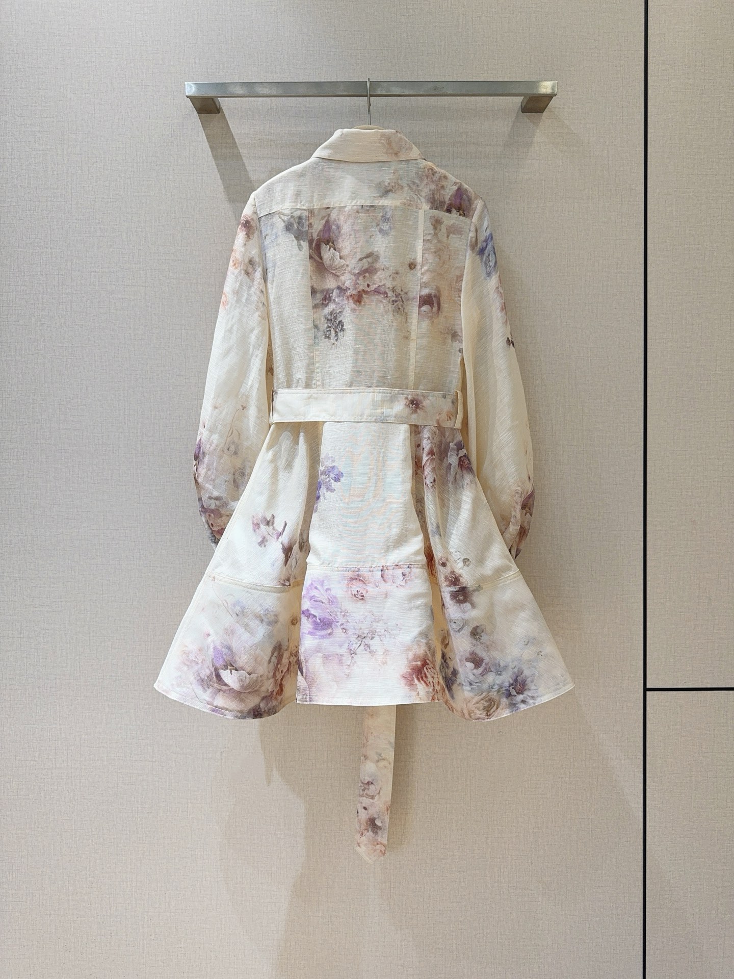 Zimmermann Floral Print Silk Linen Shirt Dress with Detachable Belt 5 i1757047579829 8166 0 3