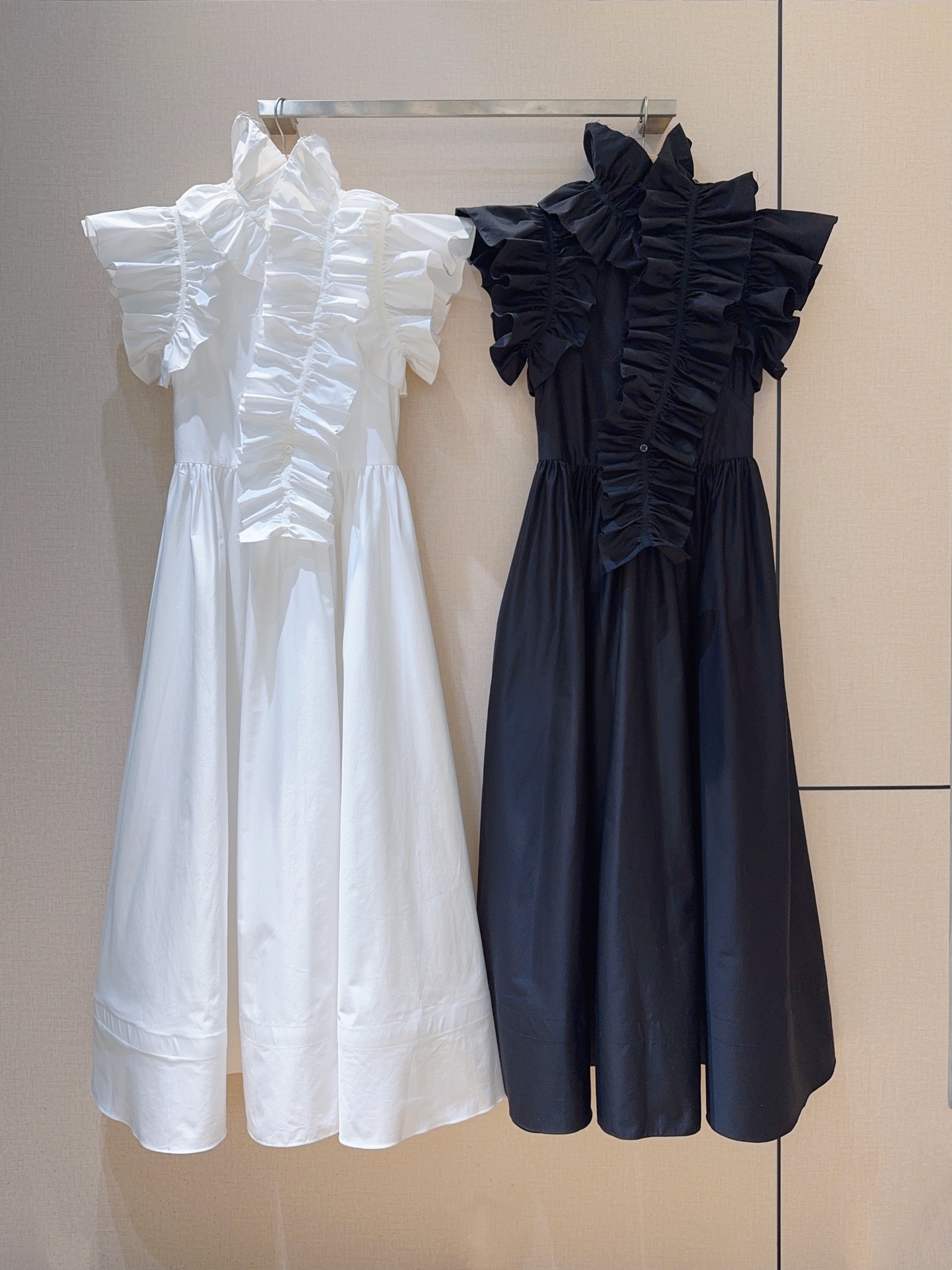 Elegant Solid Color Long Dress with Ruffle Trim - Romantic & Feminine 8 i1757321104682 824 0 7