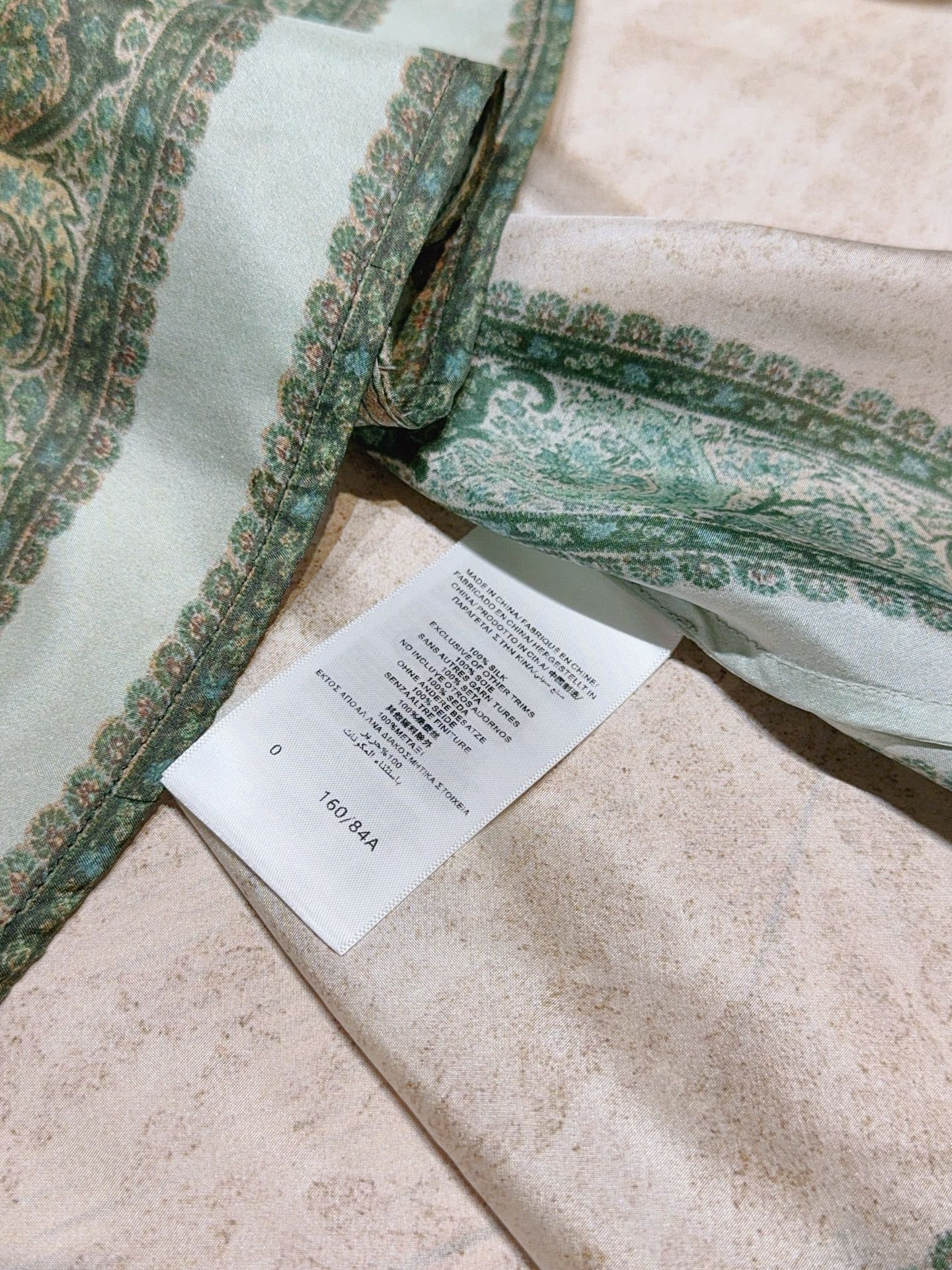 🆕ZIMMERMA*N*N 26新品 飘逸风格长款连衣裙印花图案真丝长款连衣裙👗选用100%真丝面料制成