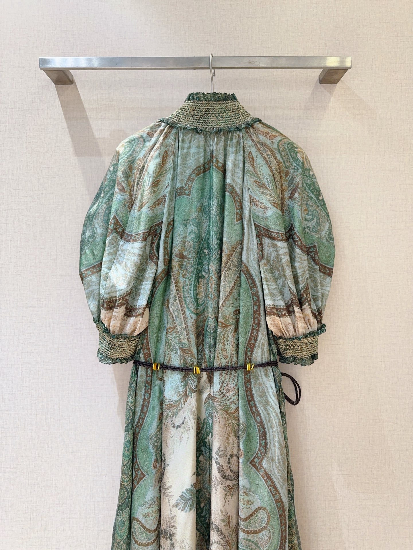 🆕ZIMMERMA*N*N 26新品 飘逸风格长款连衣裙印花图案真丝长款连衣裙👗选用100%真丝面料制成