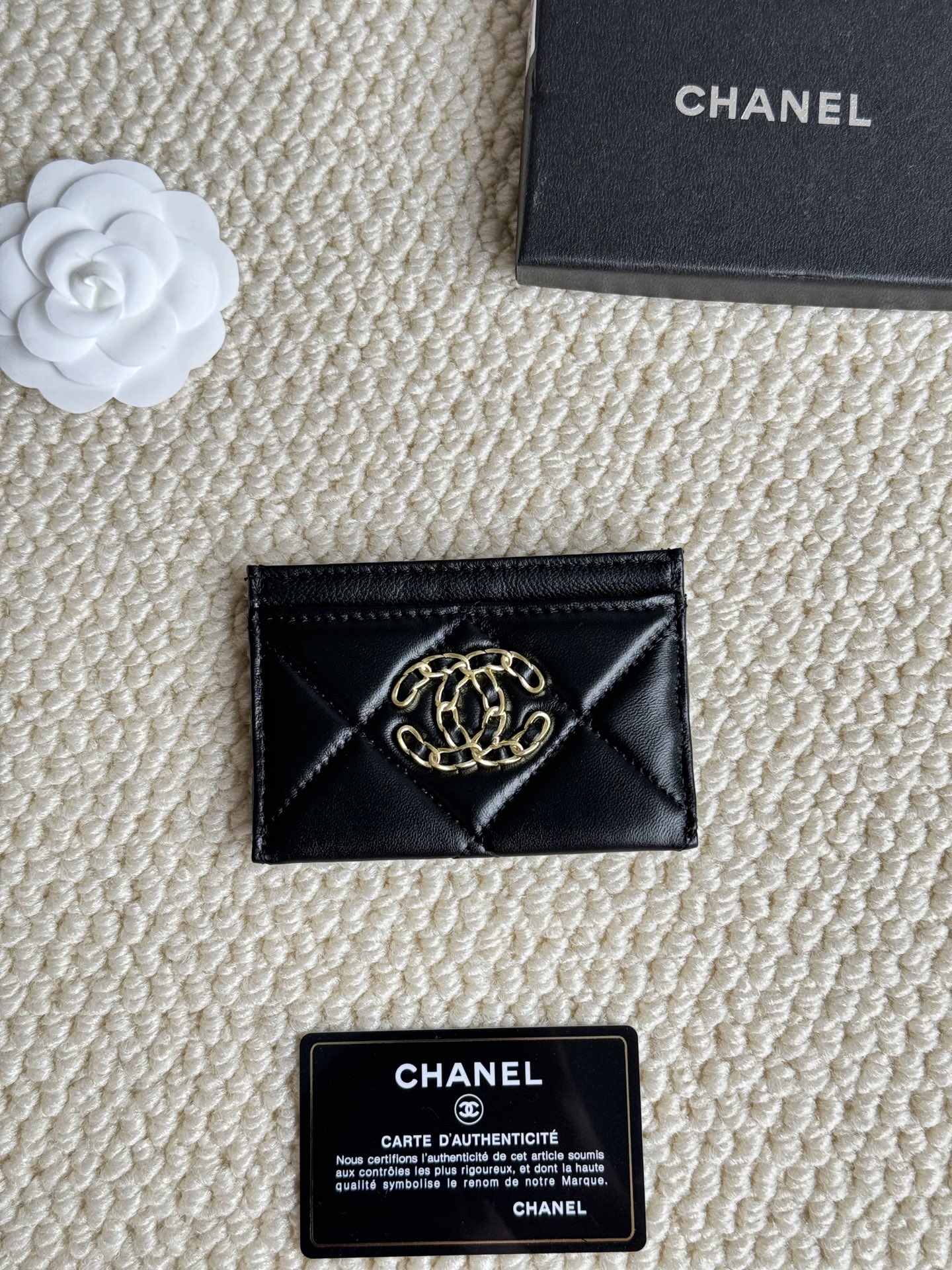 Chanel Geldbörse Kleine Brieftasche Schaffell