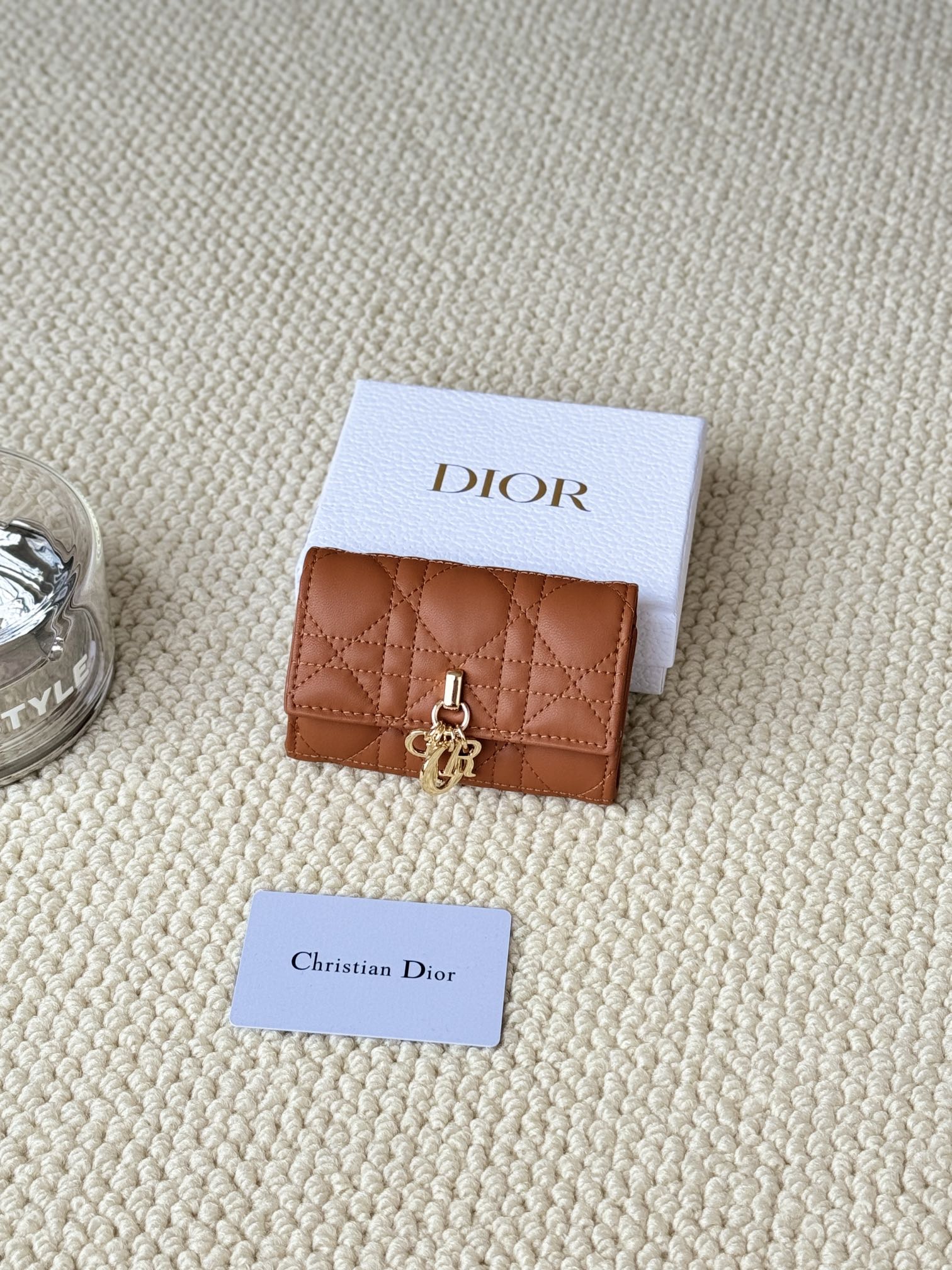 Dior Wallet Pink Sheepskin