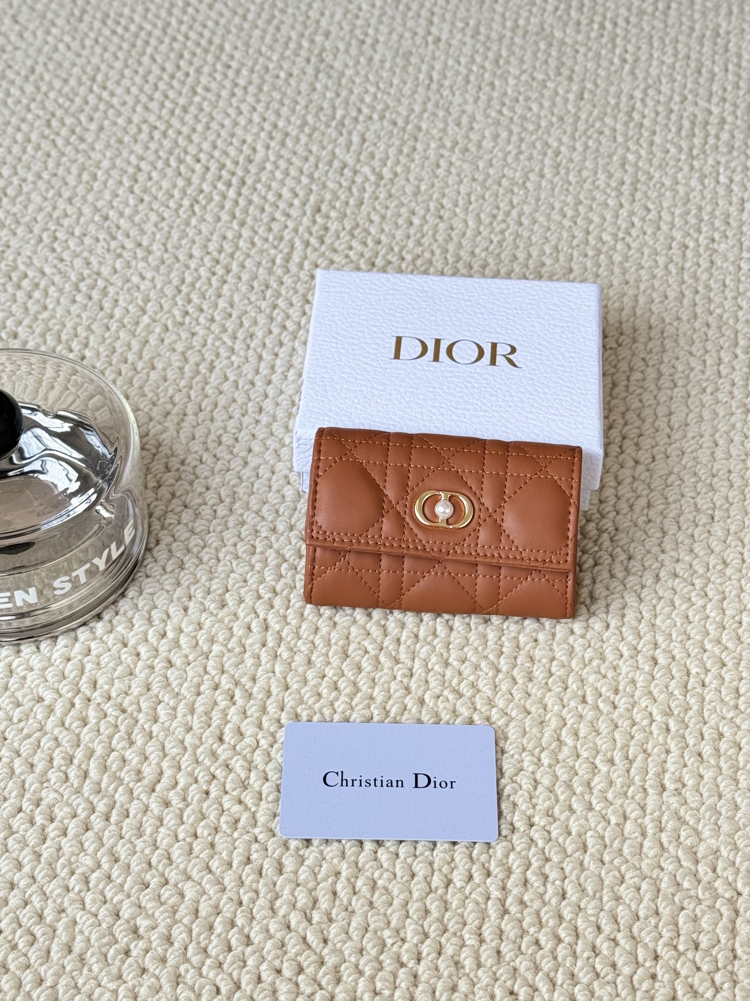 Dior Caro Wallet Card pack China Sale
 Lambskin Sheepskin Mini