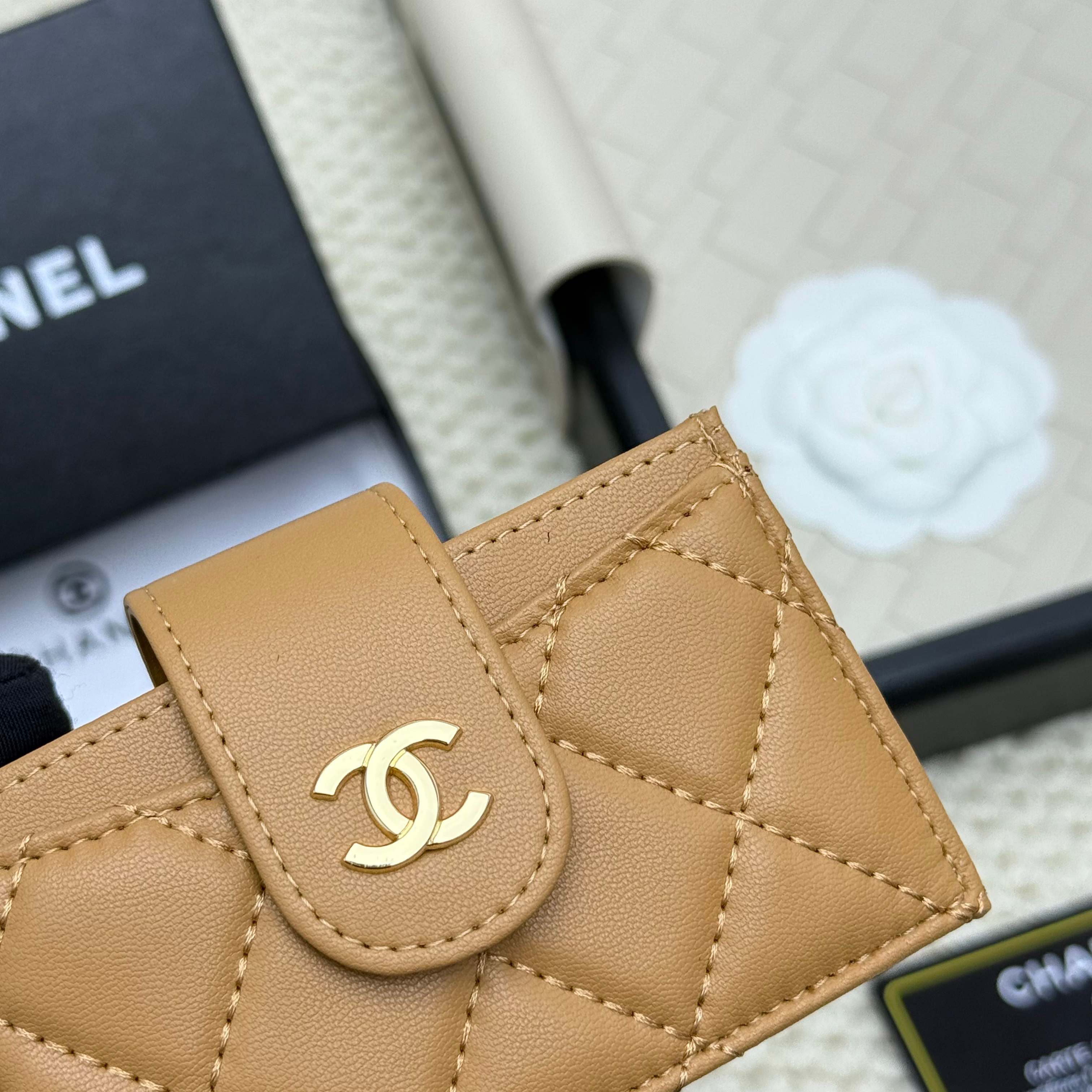 Elegant Chanel Lambskin Leather Card Holder with Accordion Design 5 a1750826475094 8121