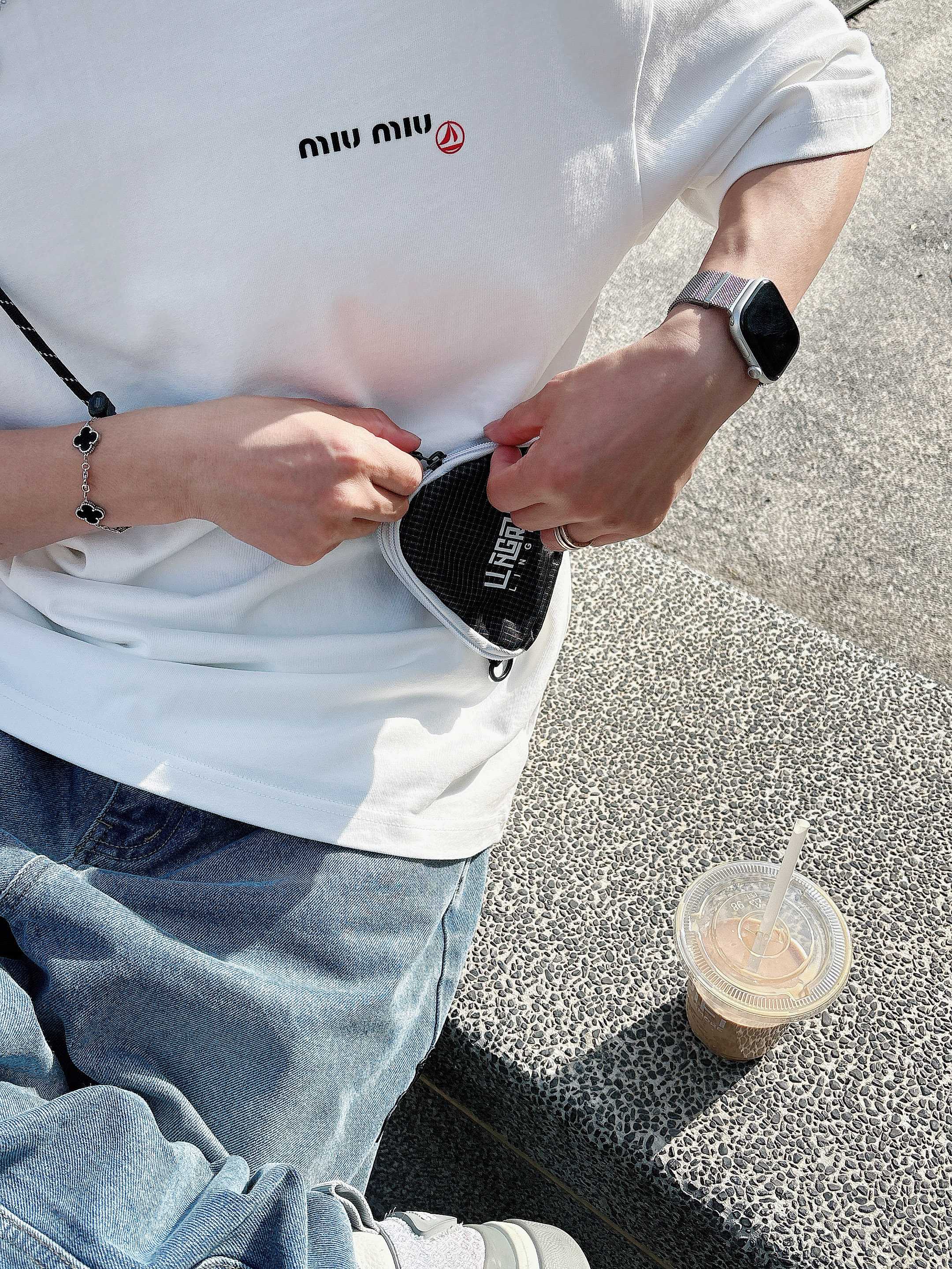 Petit Bateau x Miu Miu 联名 圆领短袖T恤服装,miumiu,男,女 4