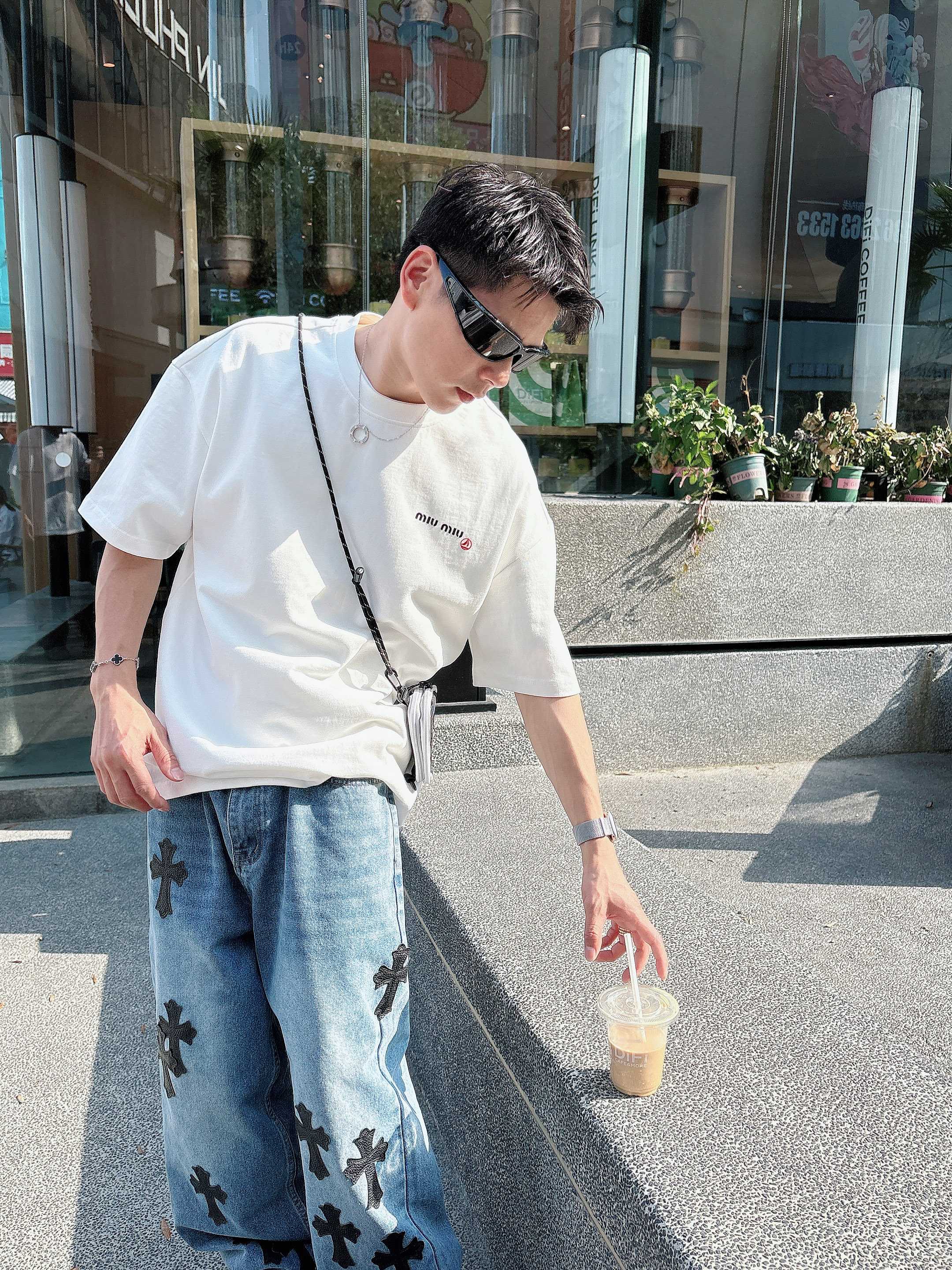 Petit Bateau x Miu Miu 联名 圆领短袖T恤服装,miumiu,男,女 8