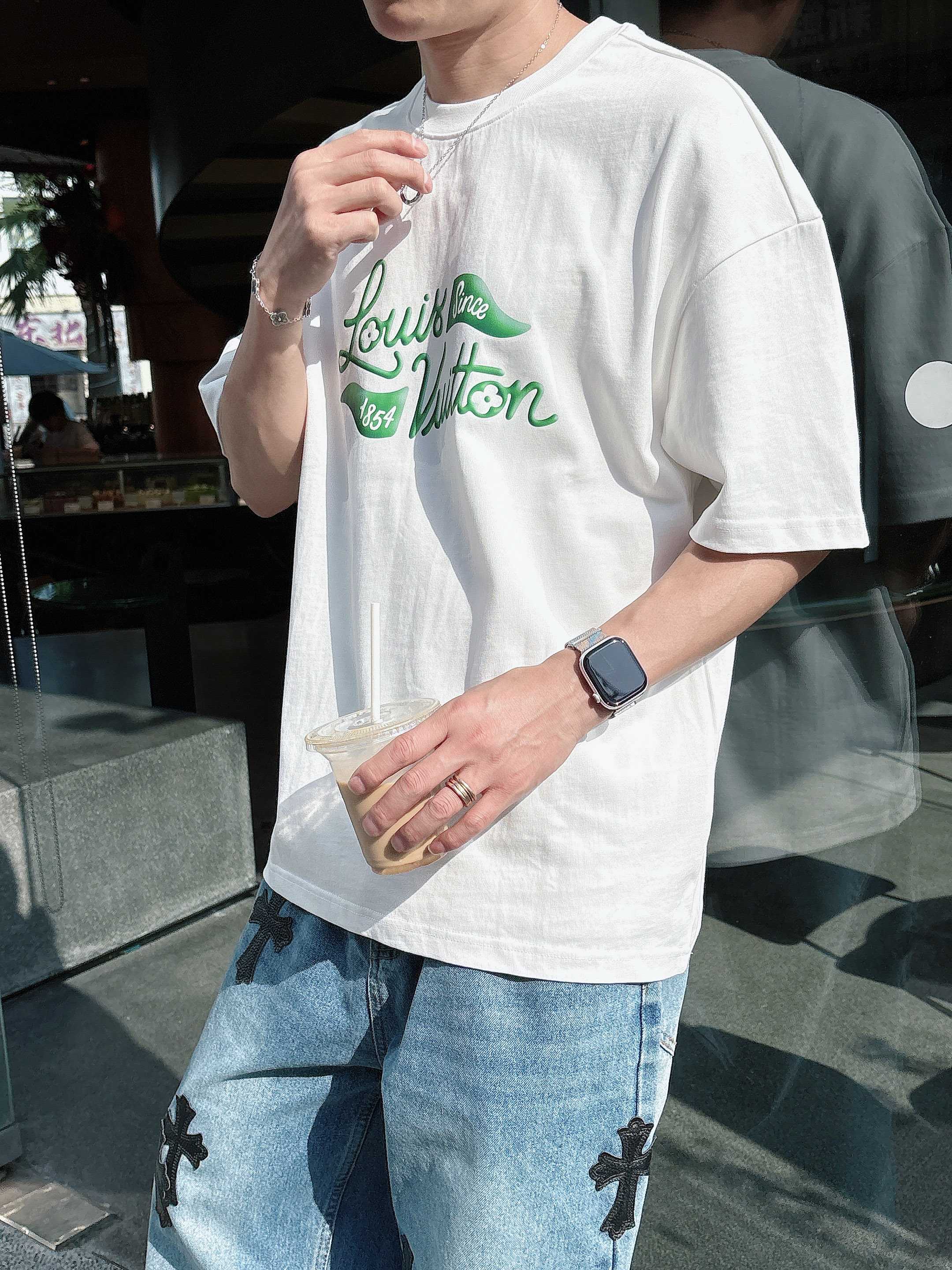 LV 高尔夫系列 圆领短袖T恤服装,lv,男,女 3