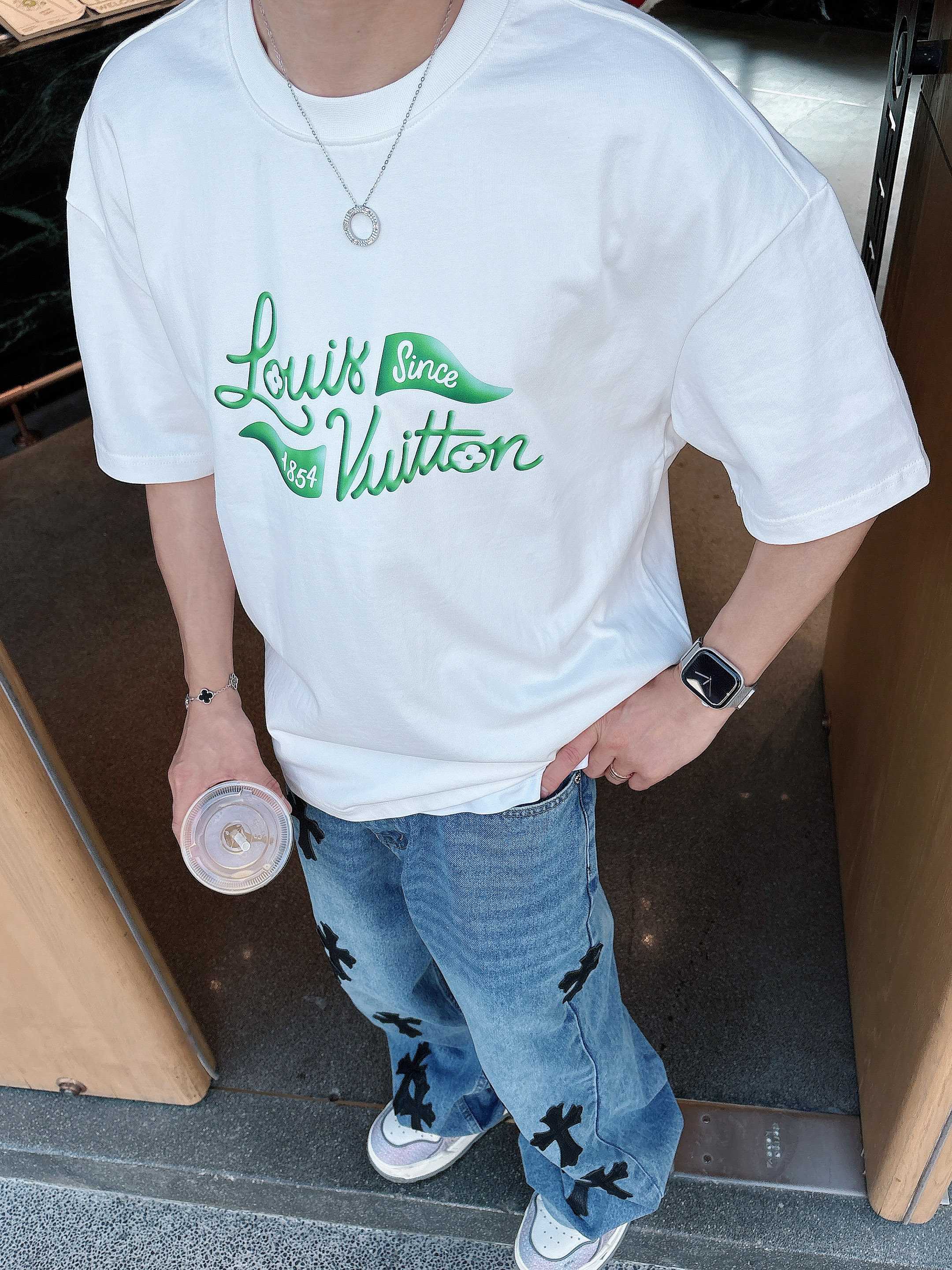 LV 高尔夫系列 圆领短袖T恤服装,lv,男,女 4