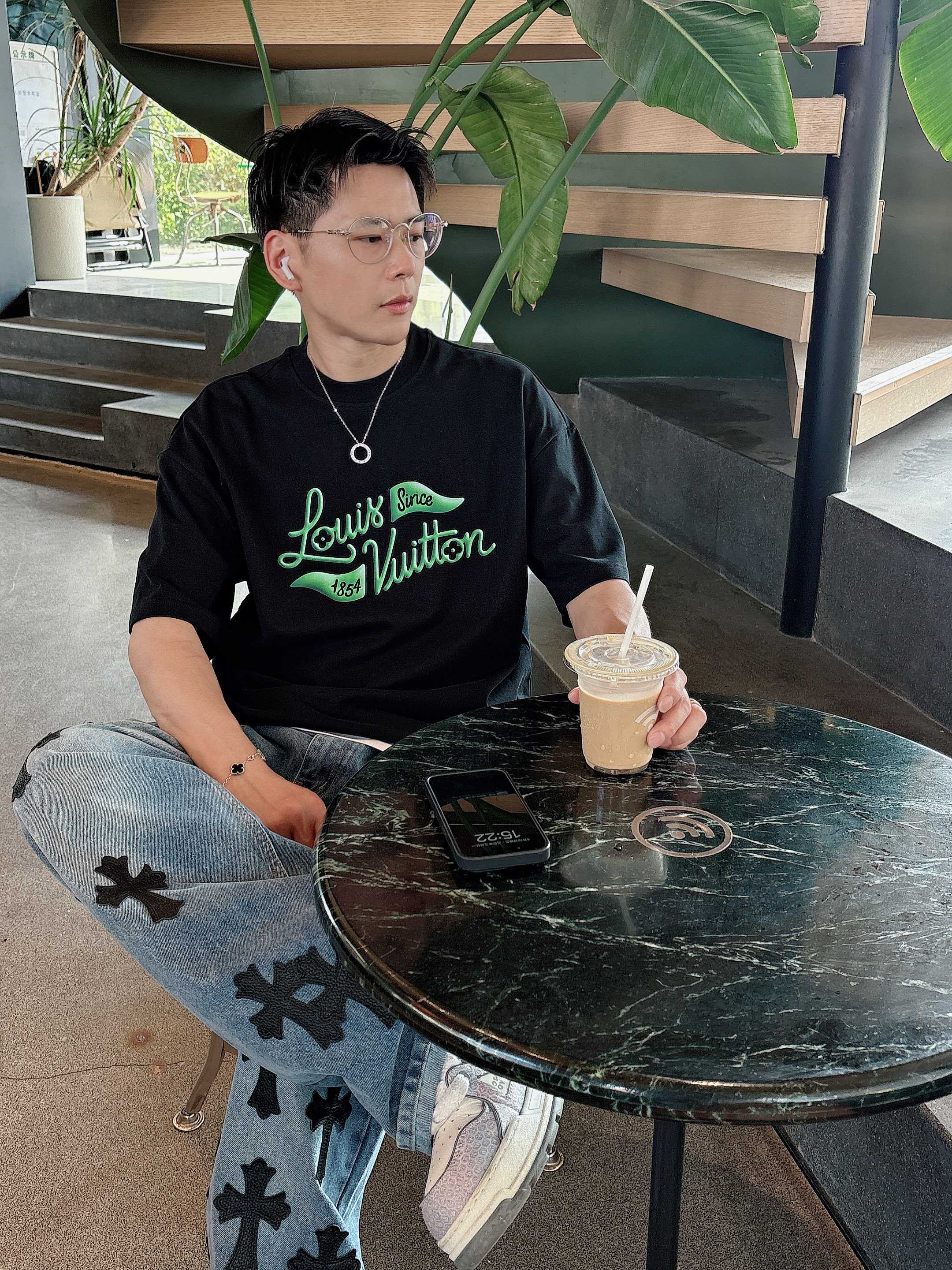 Louis Vuitton 高尔夫系列 圆领短袖T恤服装,lv,男,女 5