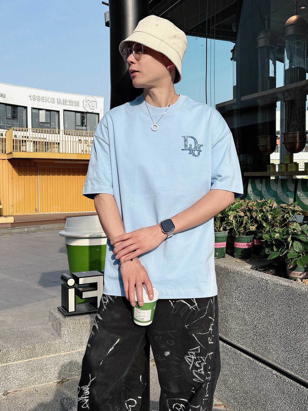 Dior 25SS秀场联名 短袖T恤服装,男,女,dior 3