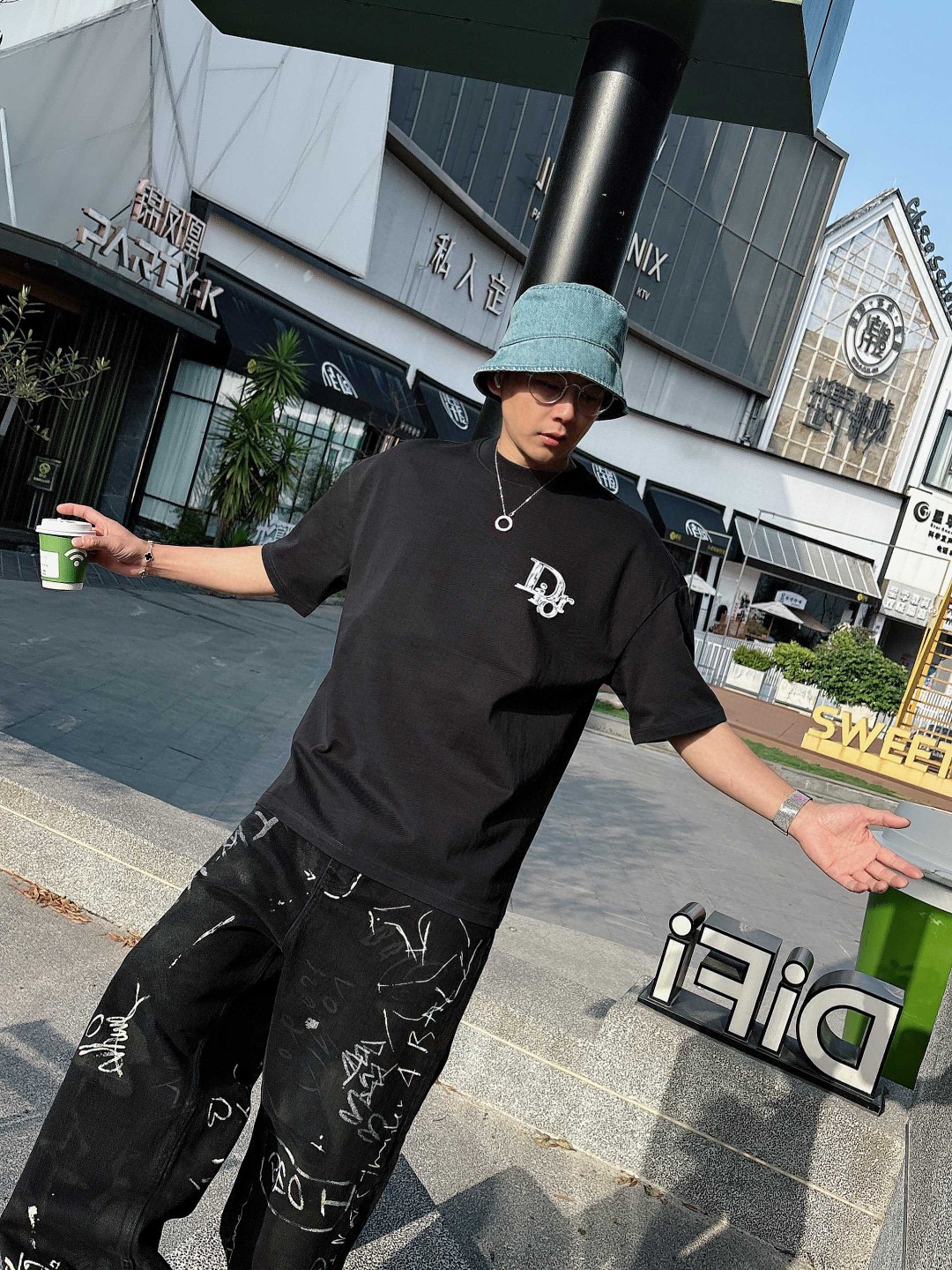 Dior 25SS秀场联名 短袖T恤服装,男,女,dior 5