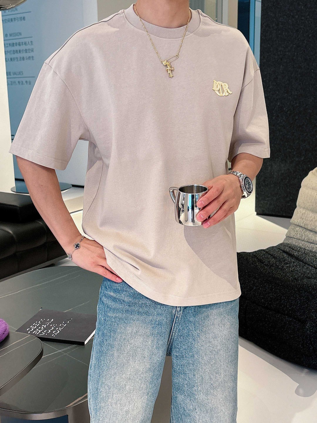 Dior 25SS T恤服装,男,女,dior 7