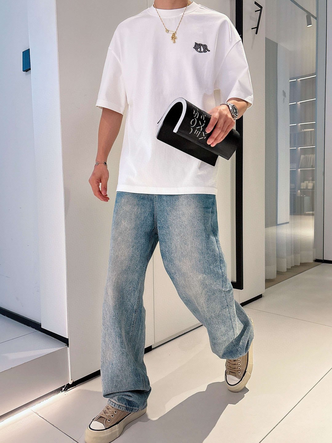 Dior Charm T恤服装,男,女,dior 5