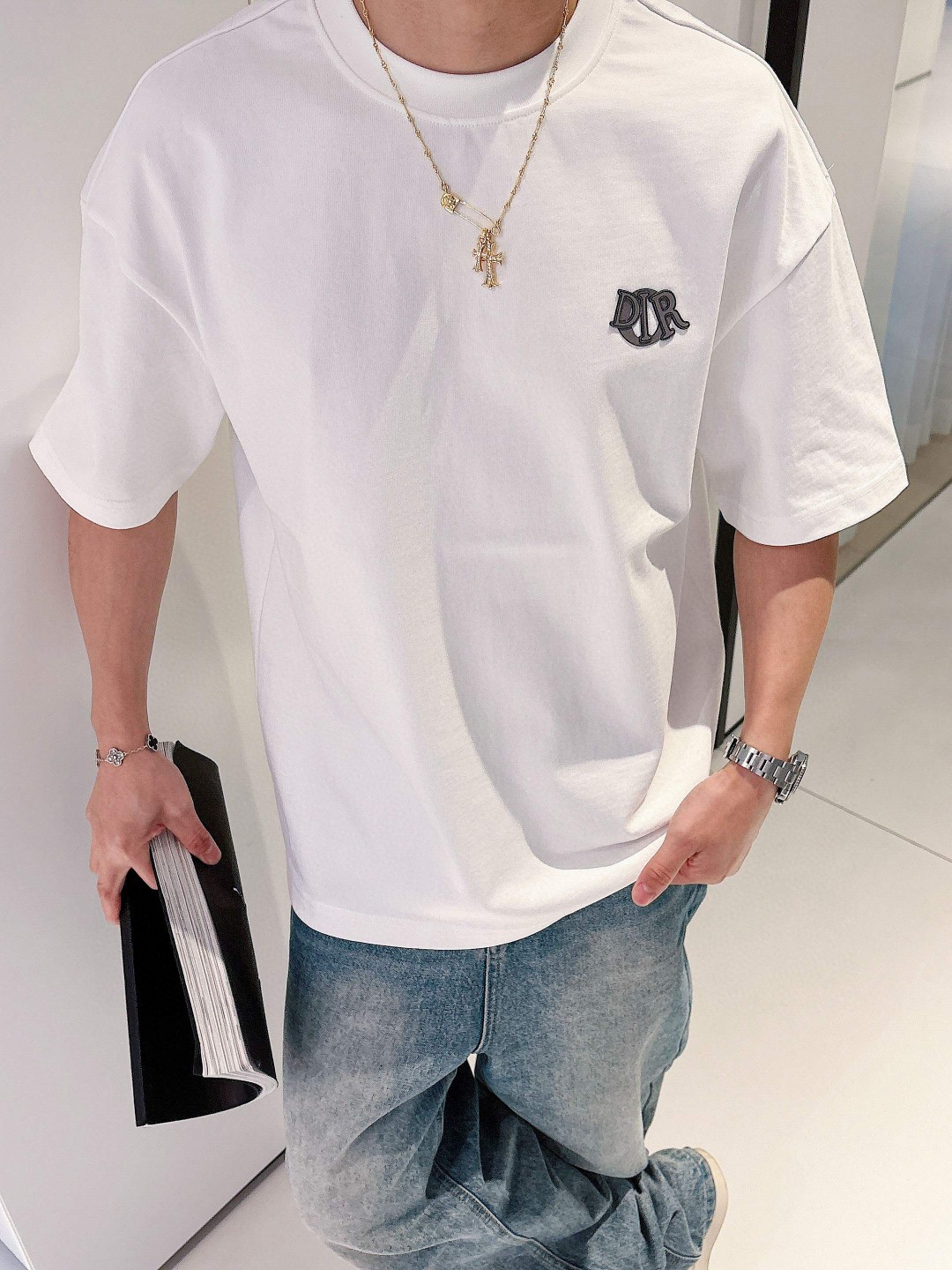 Dior Charm T恤服装,男,女,dior 4