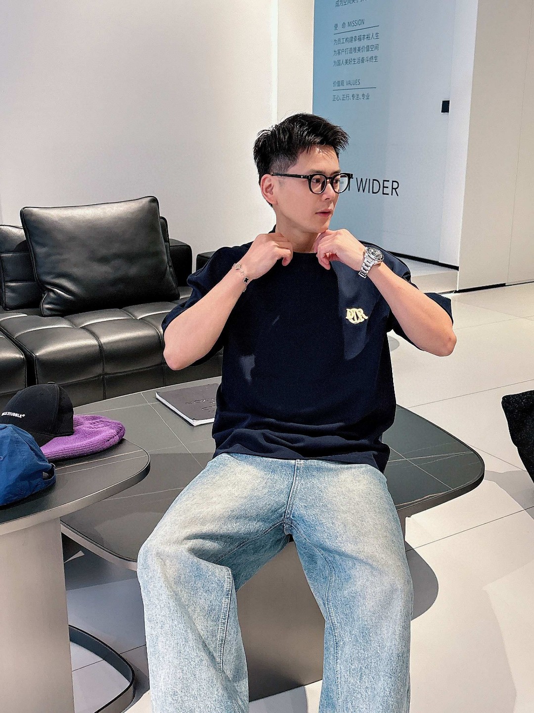 Dior Charm T恤服装,男,女,dior 8