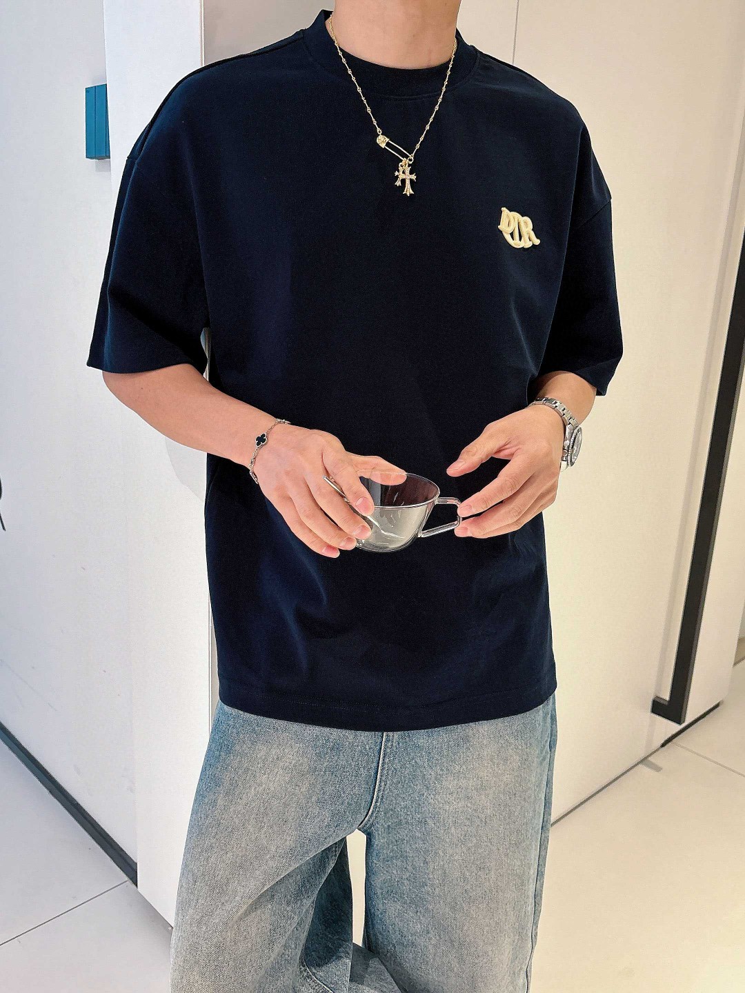 Dior Charm T恤服装,男,女,dior 7