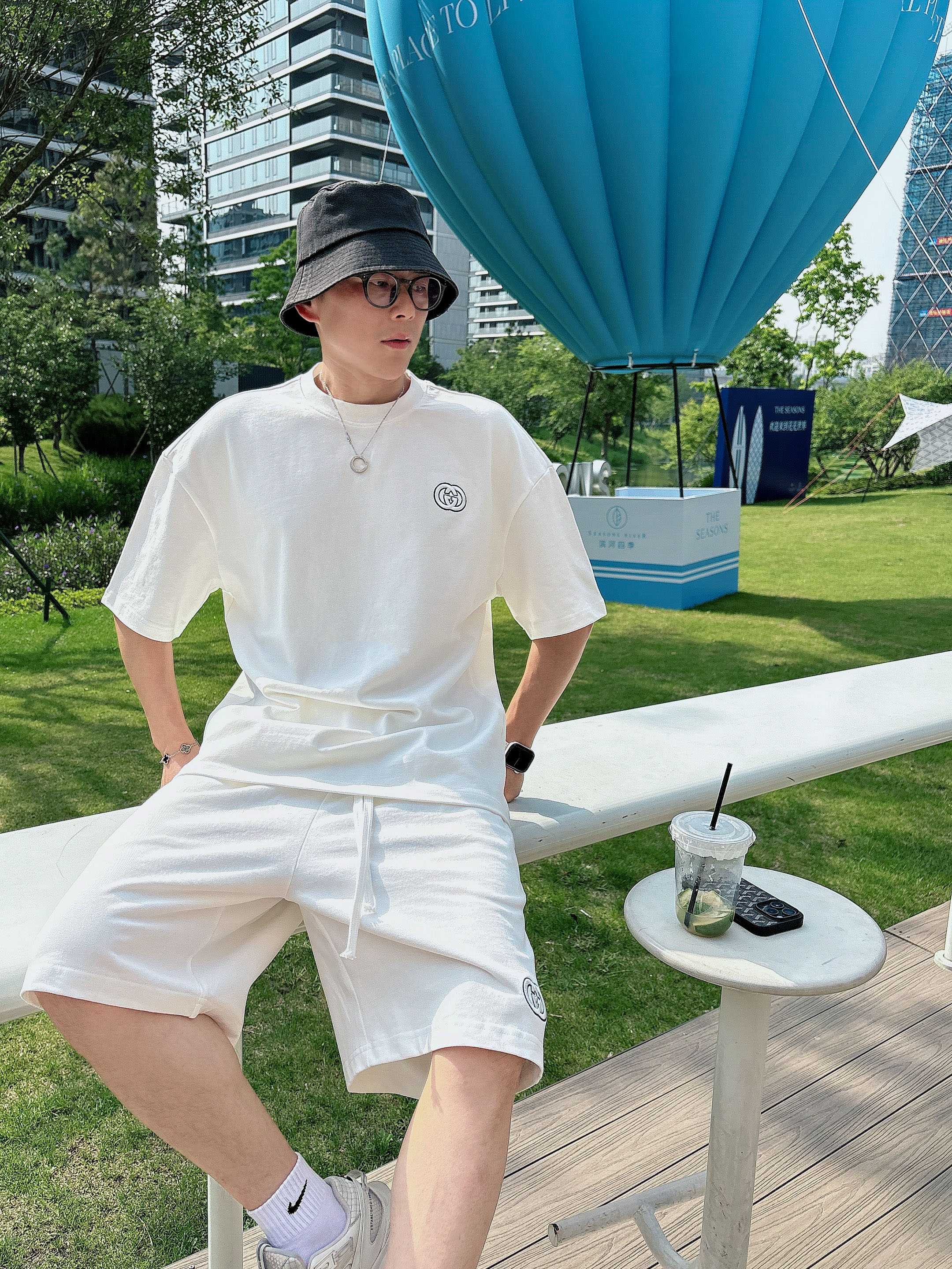 Gucci Heavy Cotton Embroidered Tee and Shorts Set - Stylish Loungewear 10 a1746886505251 6300
