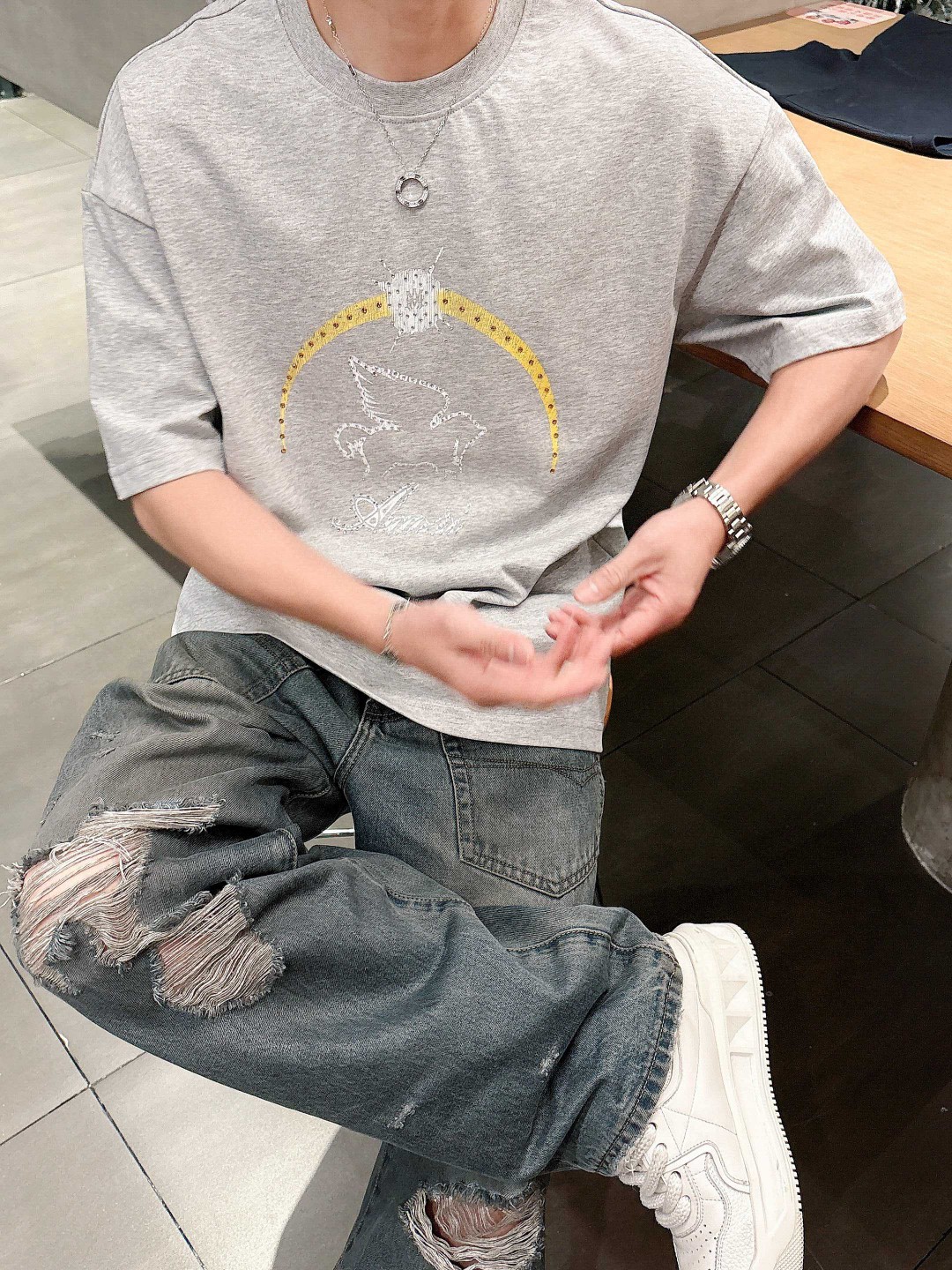 Amiri  T恤ami,服装,男,女 8